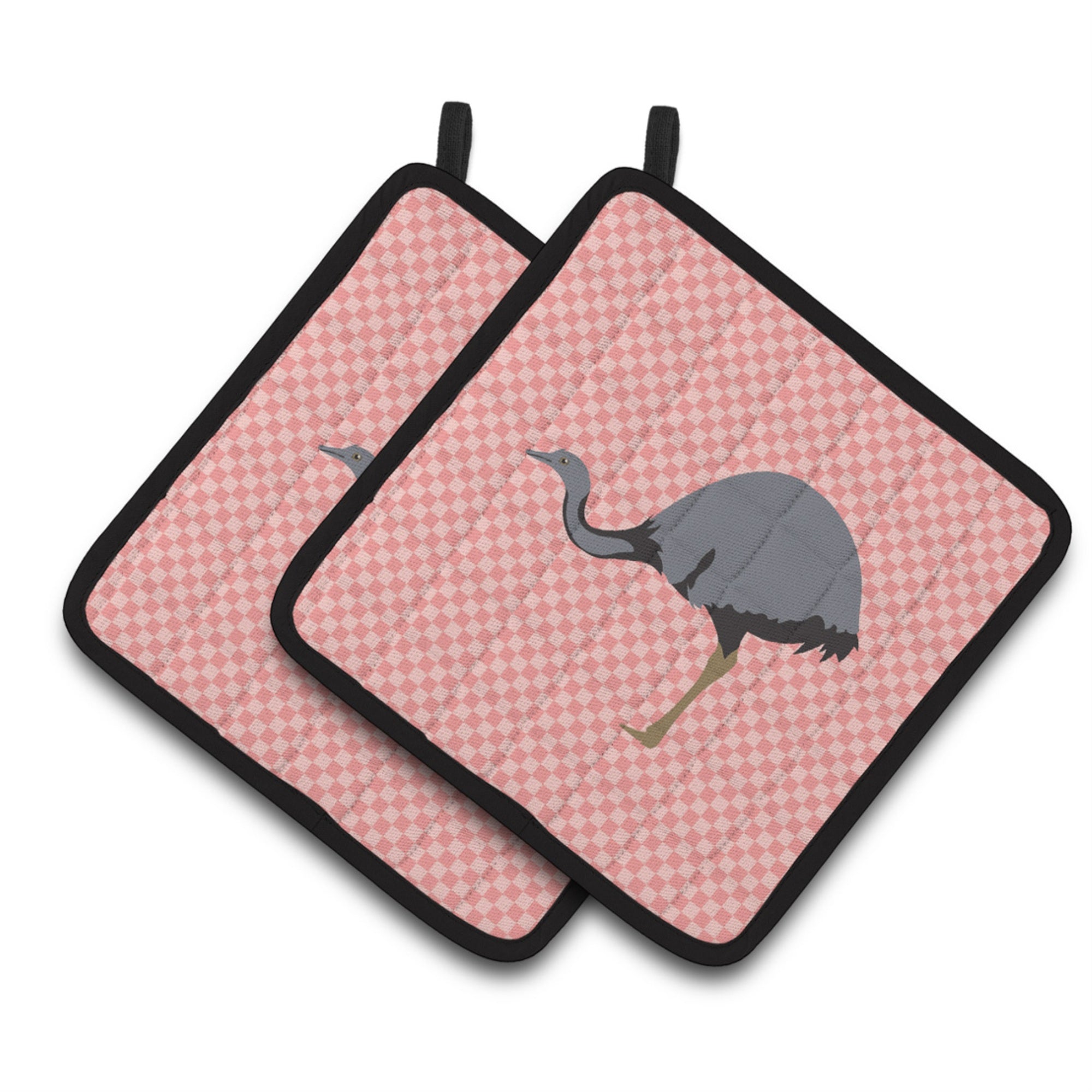 'Caroline'S Treasures Rhea Pink Check Decorated Pot Holder, 7.5'''' X 7.5''''''