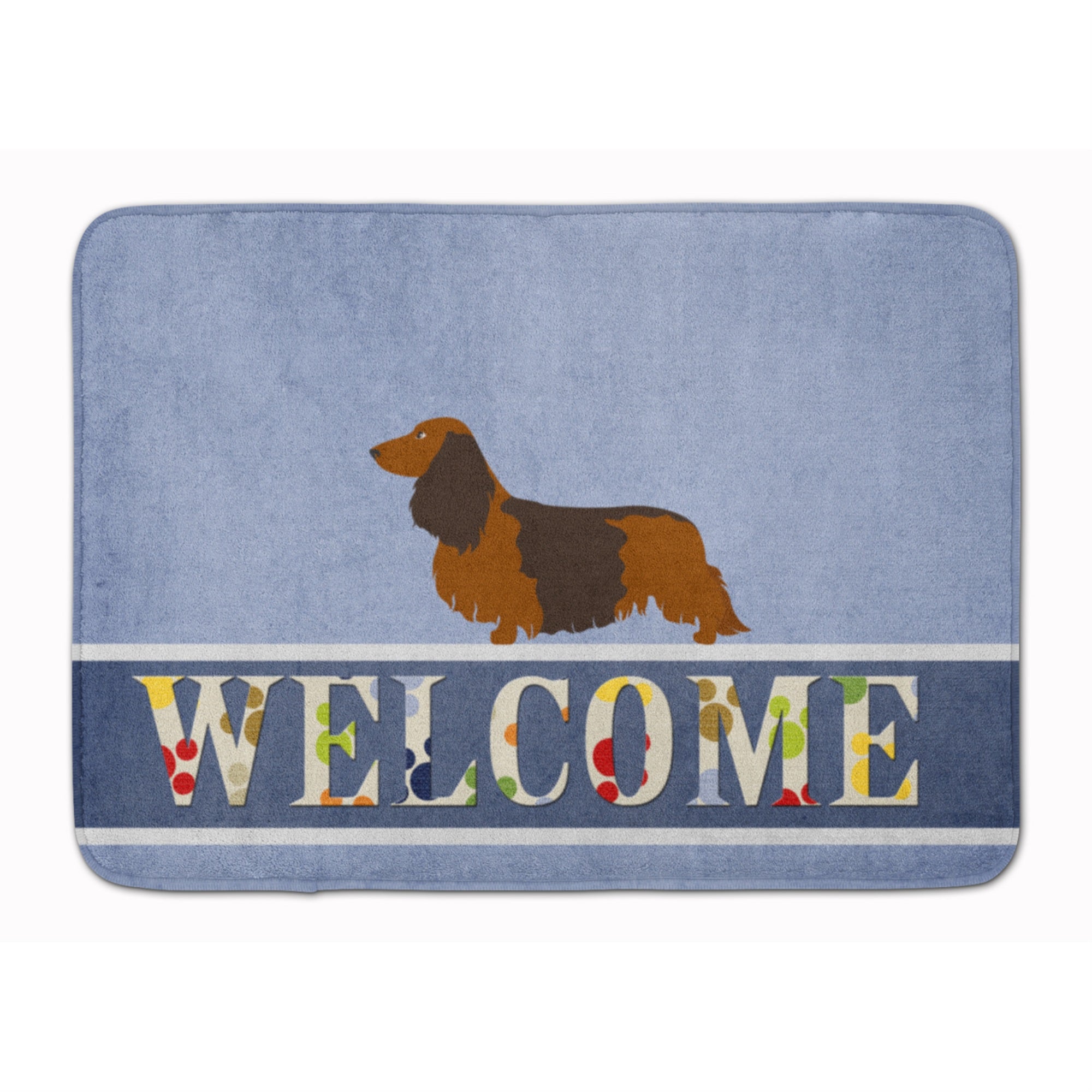 'Caroline'S Treasures Longhaired Dachshund Welcome Floor Mat, 19'''' X 27'''', Multicolor''