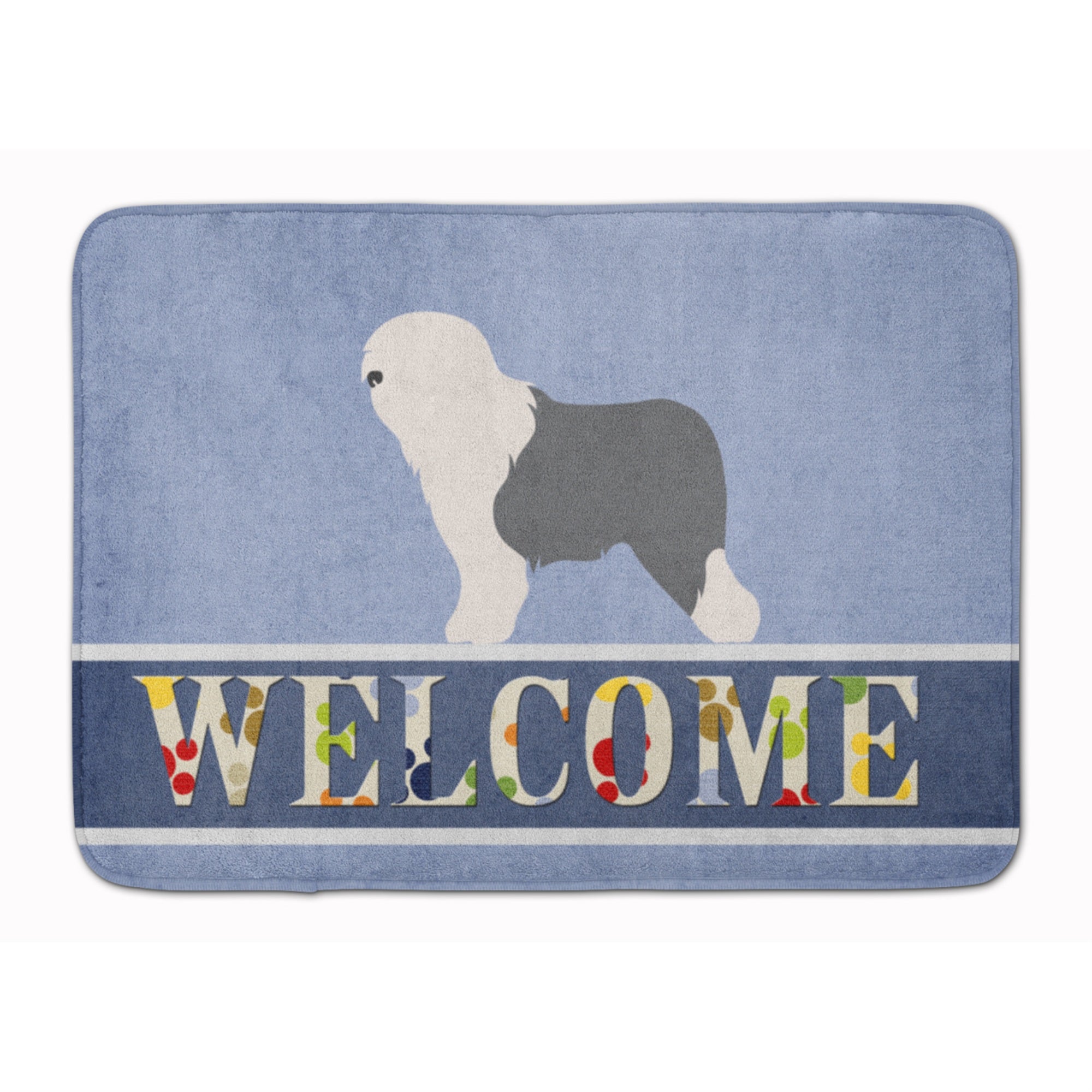 'Caroline'S Treasures Old English Sheepdog Bobtail Floor Mat, 19'''' X 27'''', Multicolor''