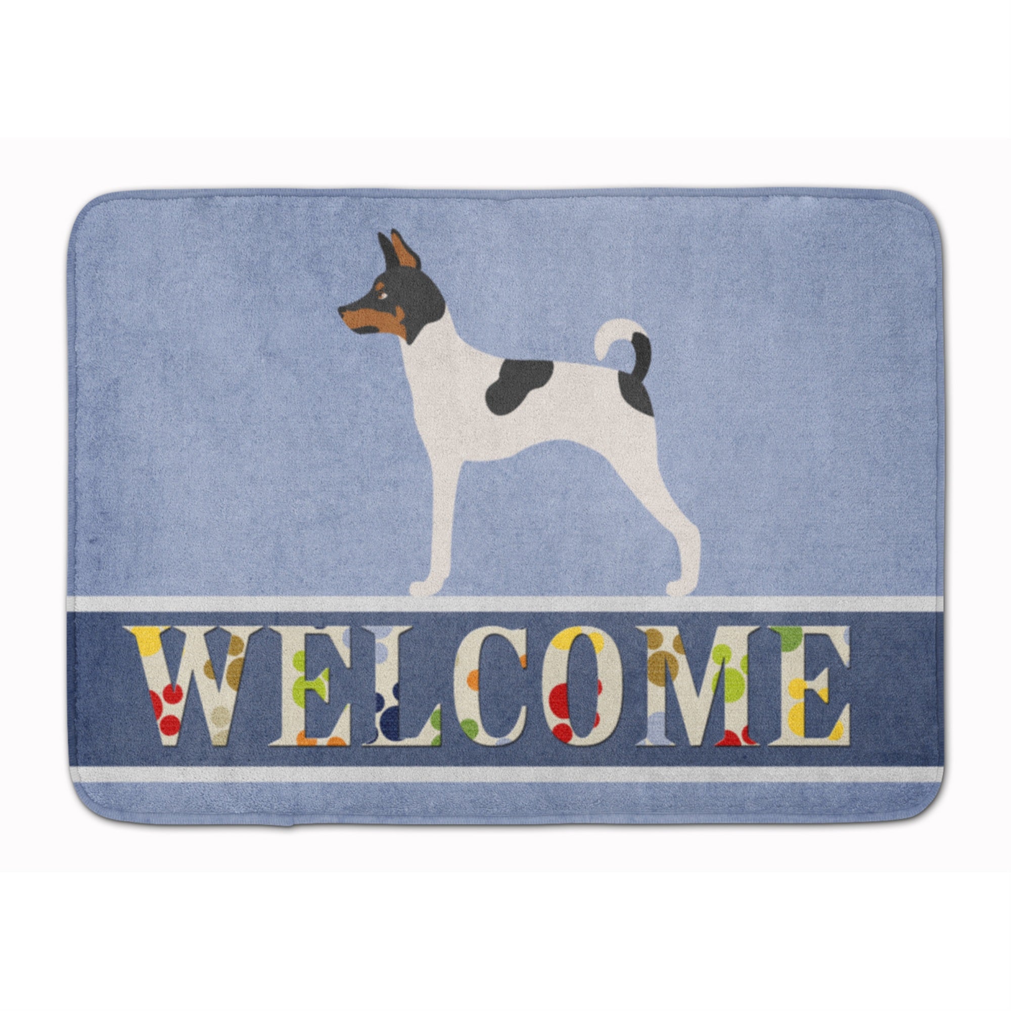 'Caroline'S Treasures American Toy Fox Terrier Welcome Floor Mat, 19'''' X 27'''', Multicolor''