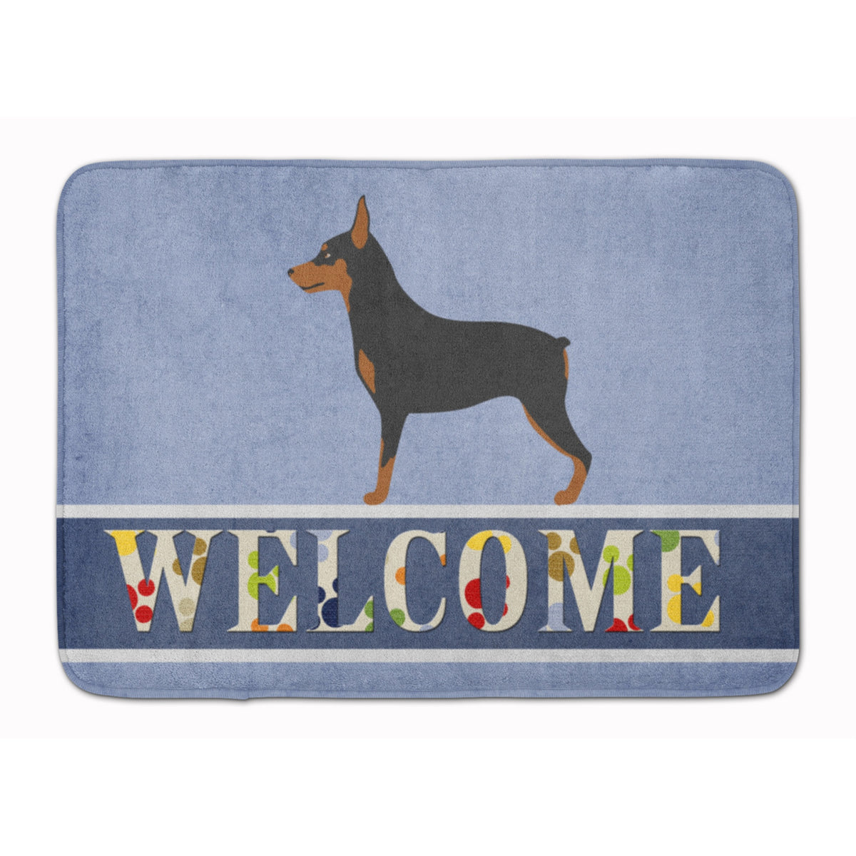 'Caroline'S Treasures Miniature Pinscher Welcome Floor Mat, 19'''' X 27'''', Multicolor''