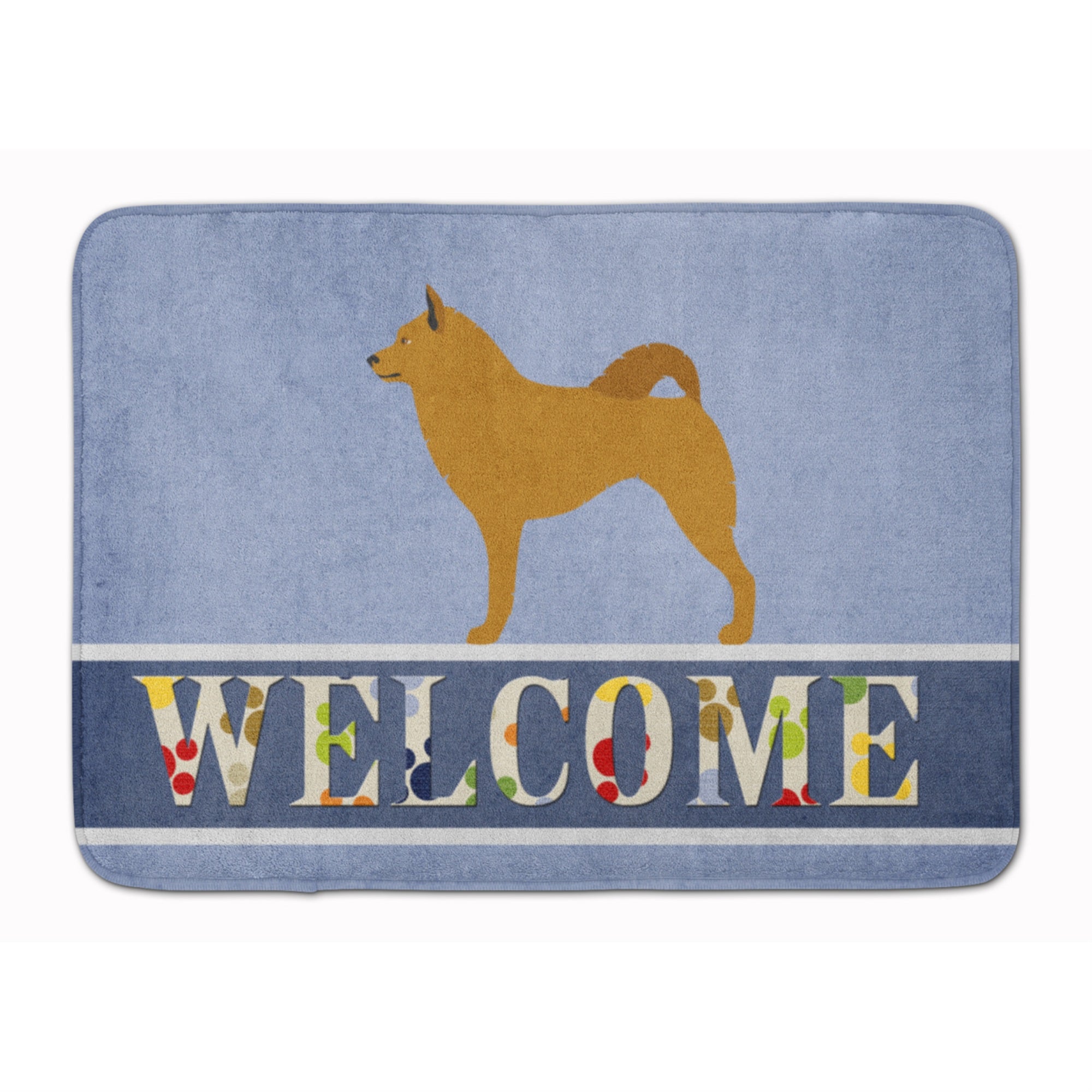 'Caroline'S Treasures Finnish Spitz Welcome Floor Mat, 19'''' X 27'''', Multicolor''