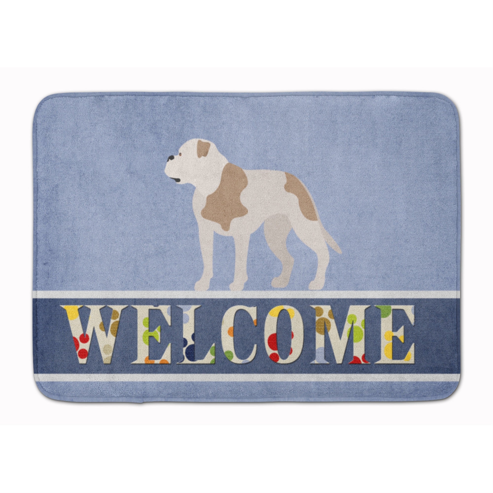 'Caroline'S Treasures American Bulldog Welcome Floor Mat, 19'''' X 27'''', Multicolor''