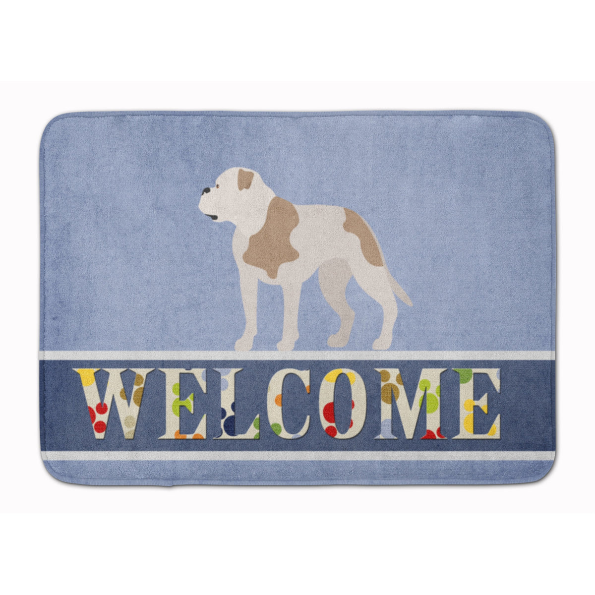 'Caroline'S Treasures American Bulldog Welcome Floor Mat, 19'''' X 27'''', Multicolor''