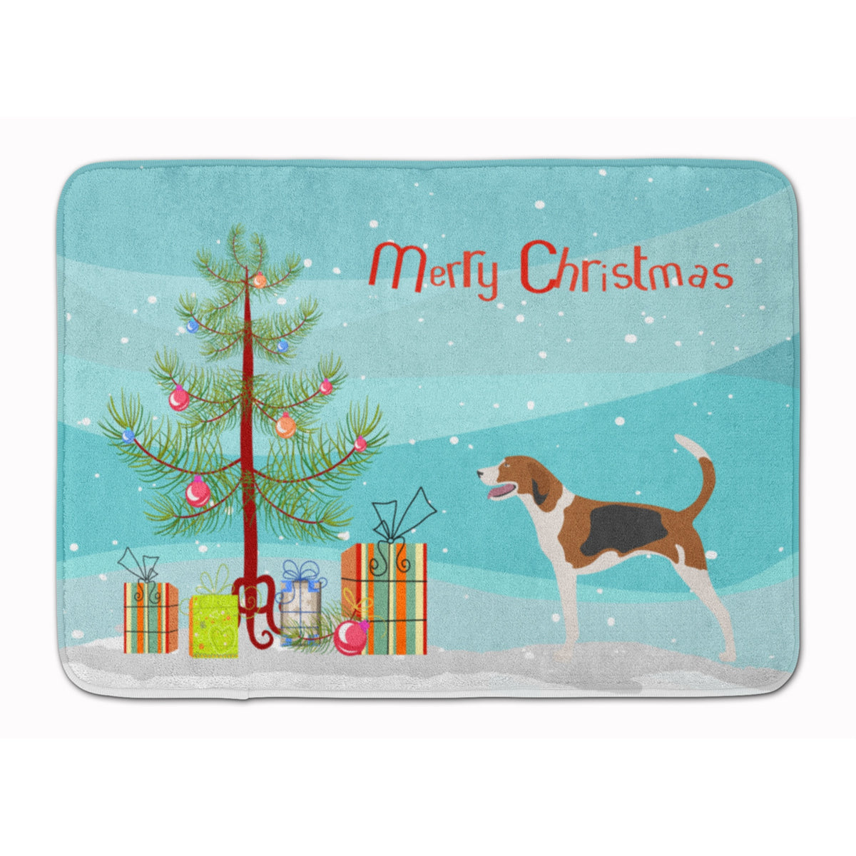 'Caroline'S Treasures American Foxhound Christmas Floor Mat, 19Hx27W, Multicolor''