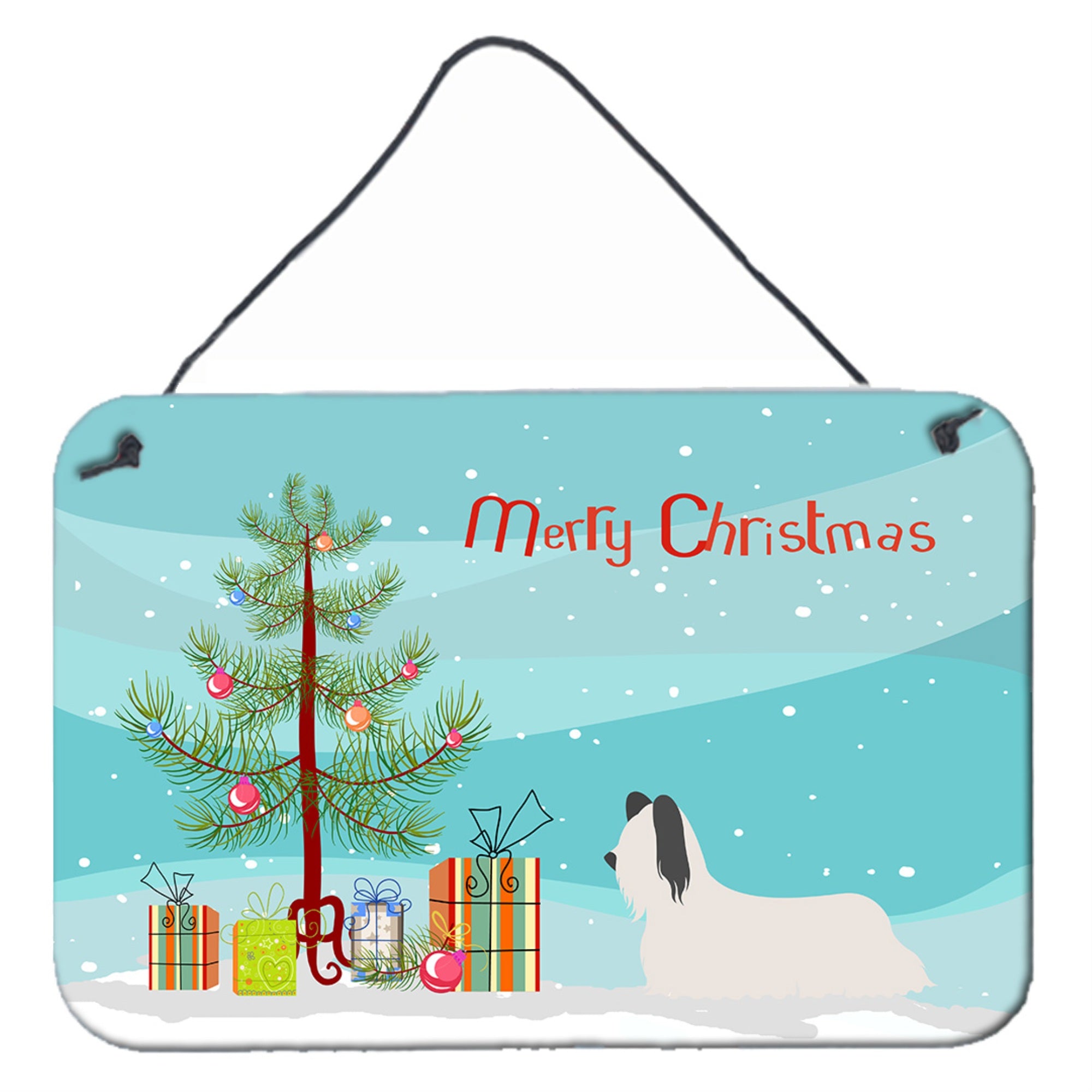 'Caroline'S Treasures Skye Terrier Metal Print, 8Hx12W, Christmas Tree''