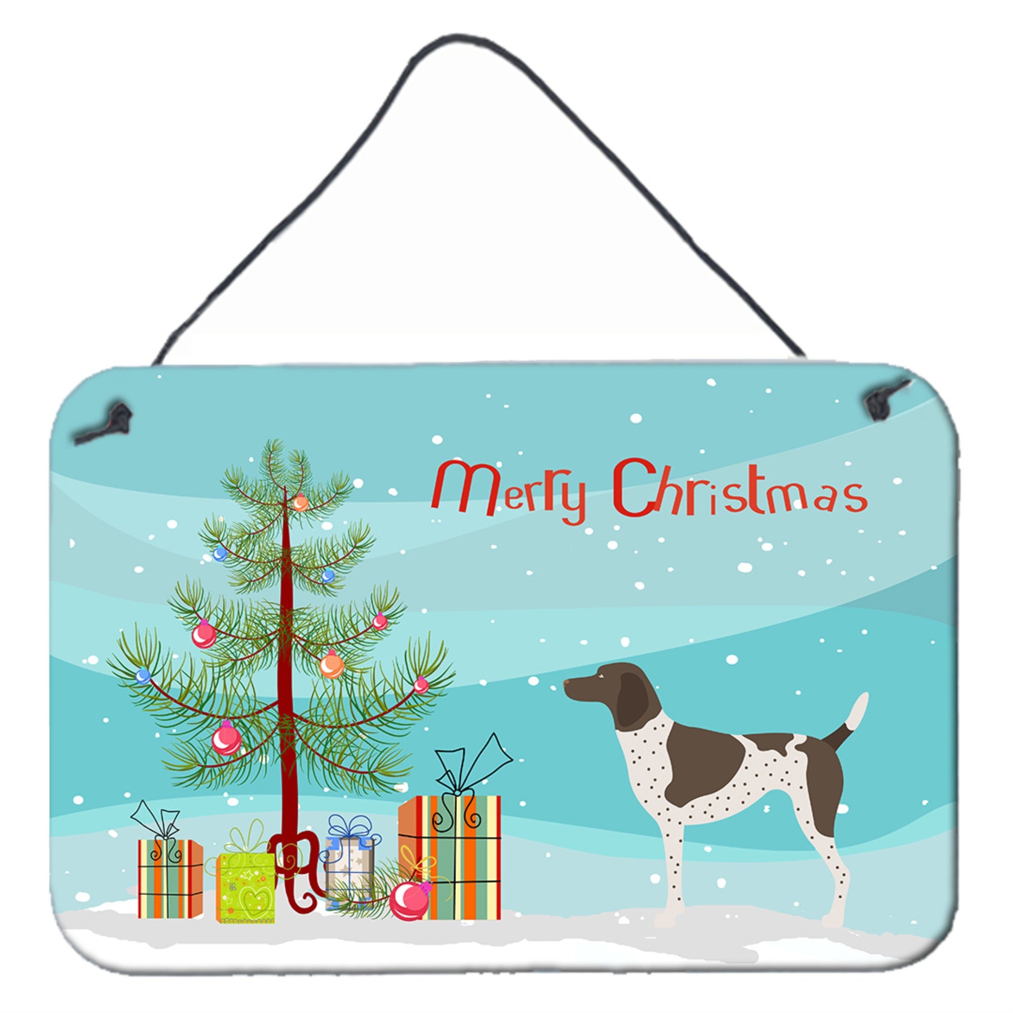 'Caroline'S Treasures German Shorthaired Pointer Metal Print, 8Hx12W, Christmas Tree''