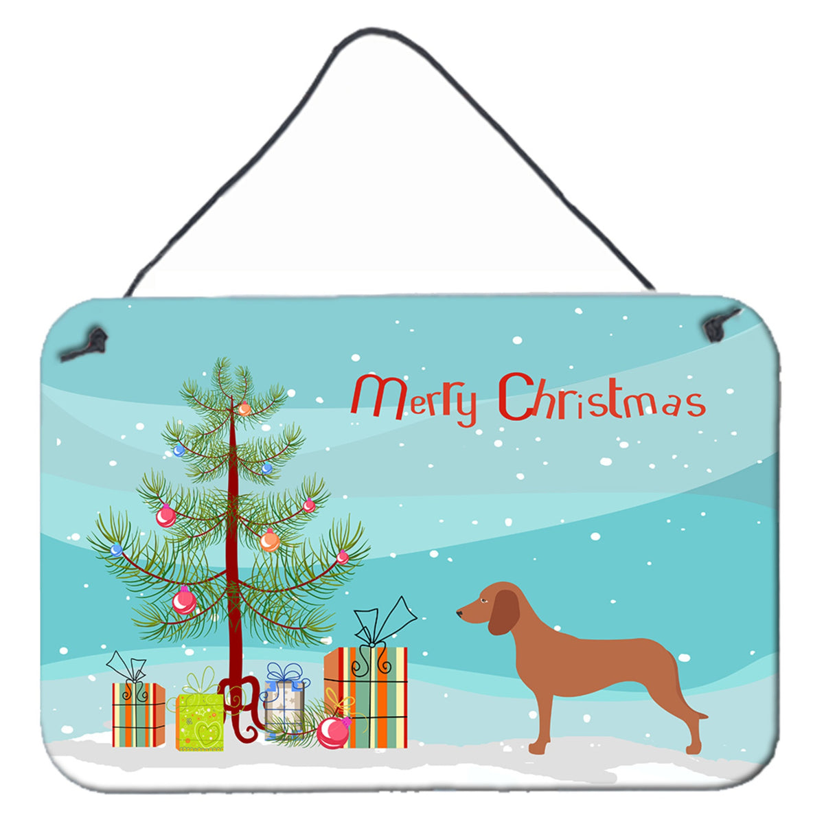 'Caroline'S Treasures Bavarian Mountian Hound Metal Print, 8Hx12W, Christmas Tree''
