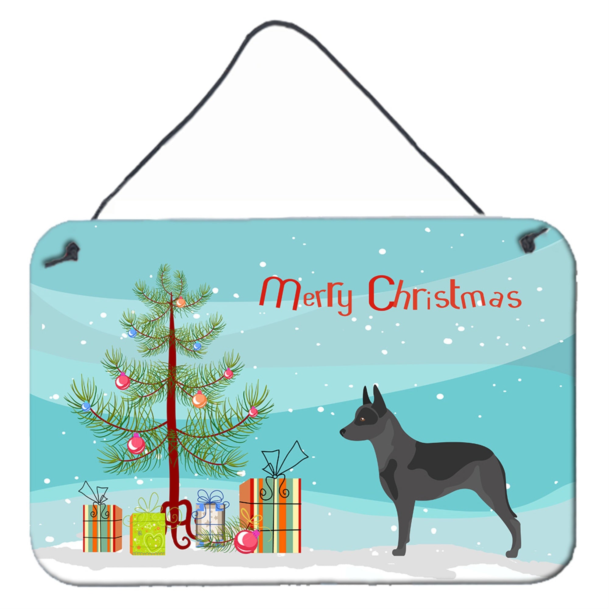 'Caroline'S Treasures Australian Cattle Dog Metal Print, 8'''' X 12'''', Christmas Tree''