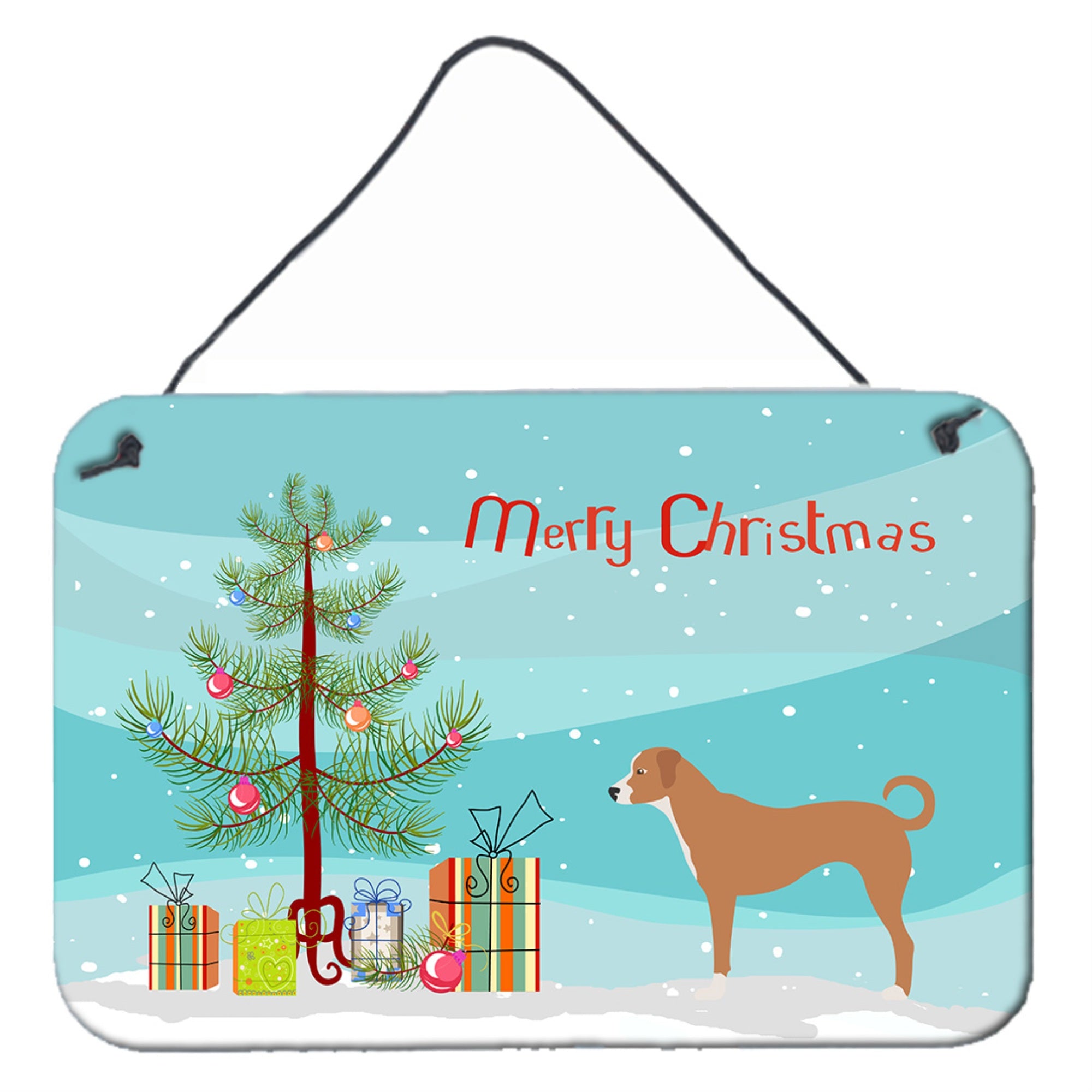 'Caroline'S Treasures Australian Pinscher Metal Print, 8'''' X 12'''', Christmas Tree''