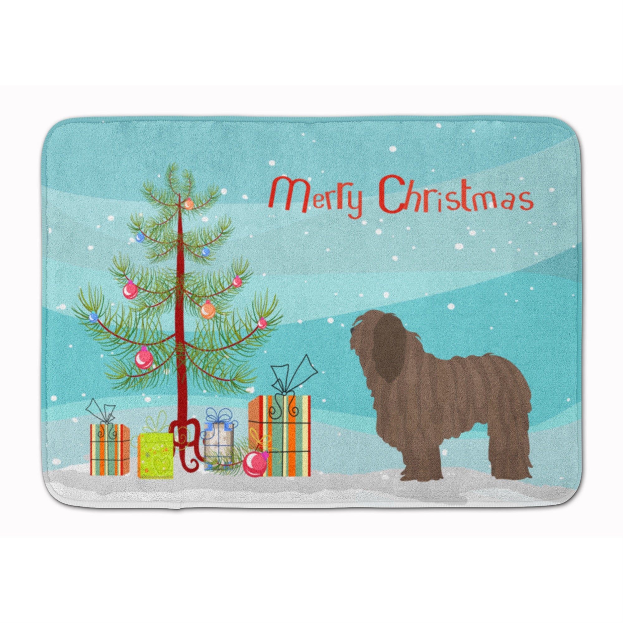 'Caroline'S Treasures Bergamasco Shepherd Christmas Floor Mat, 19Hx27W, Multicolor''