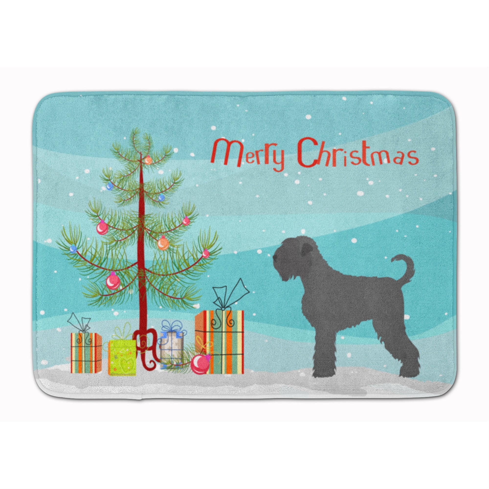 'Caroline'S Treasures Black Russian Terrier Christmas Floor Mat, 19'''' X 27'''', Multicolor''