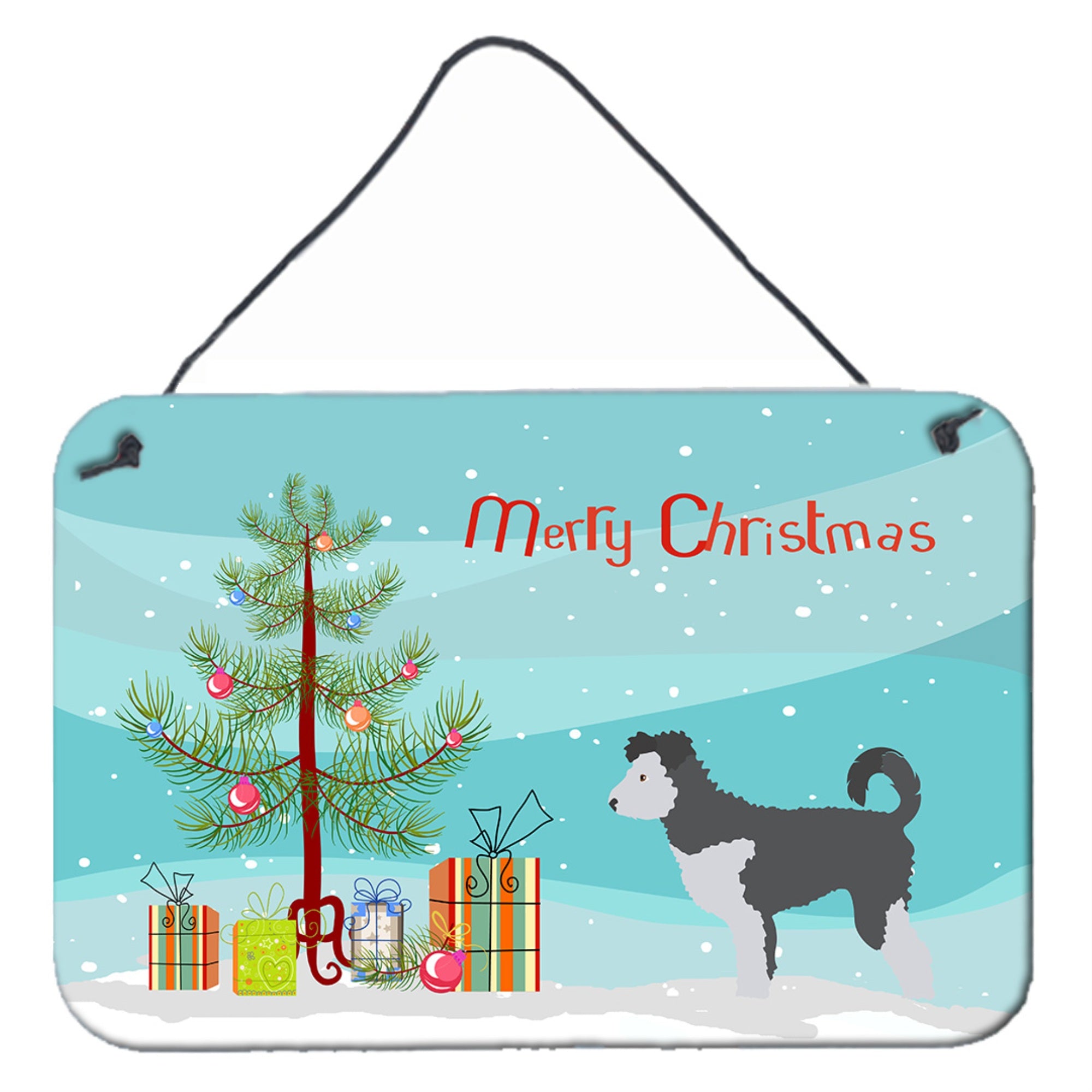 'Caroline'S Treasures Pumi Metal Print, 8Hx12W, Christmas Tree''