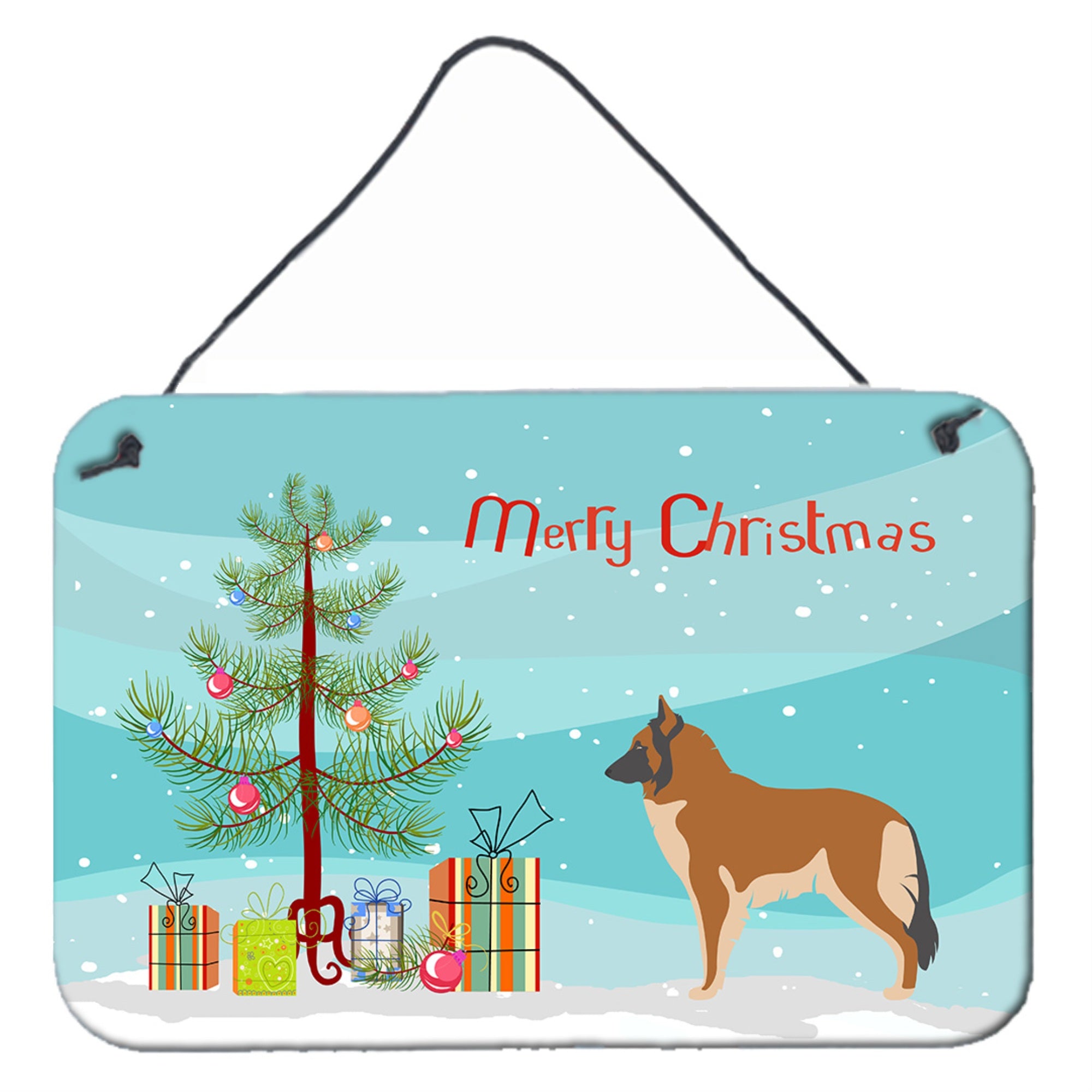 'Caroline'S Treasures Belgian Tervuren Metal Print, 8Hx12W, Christmas Tree''