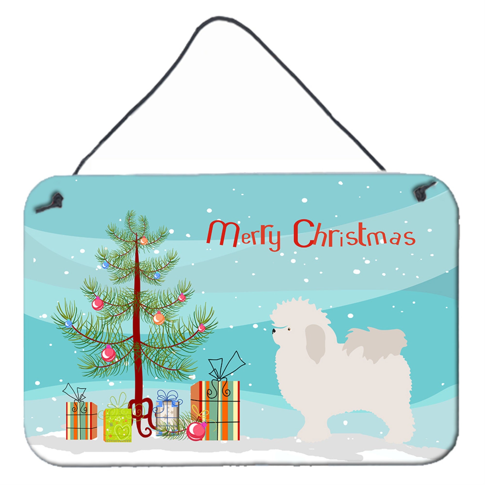 'Caroline'S Treasures Bolognese Christmas Metal Print, 8'''' X 12'''', Multicolor''