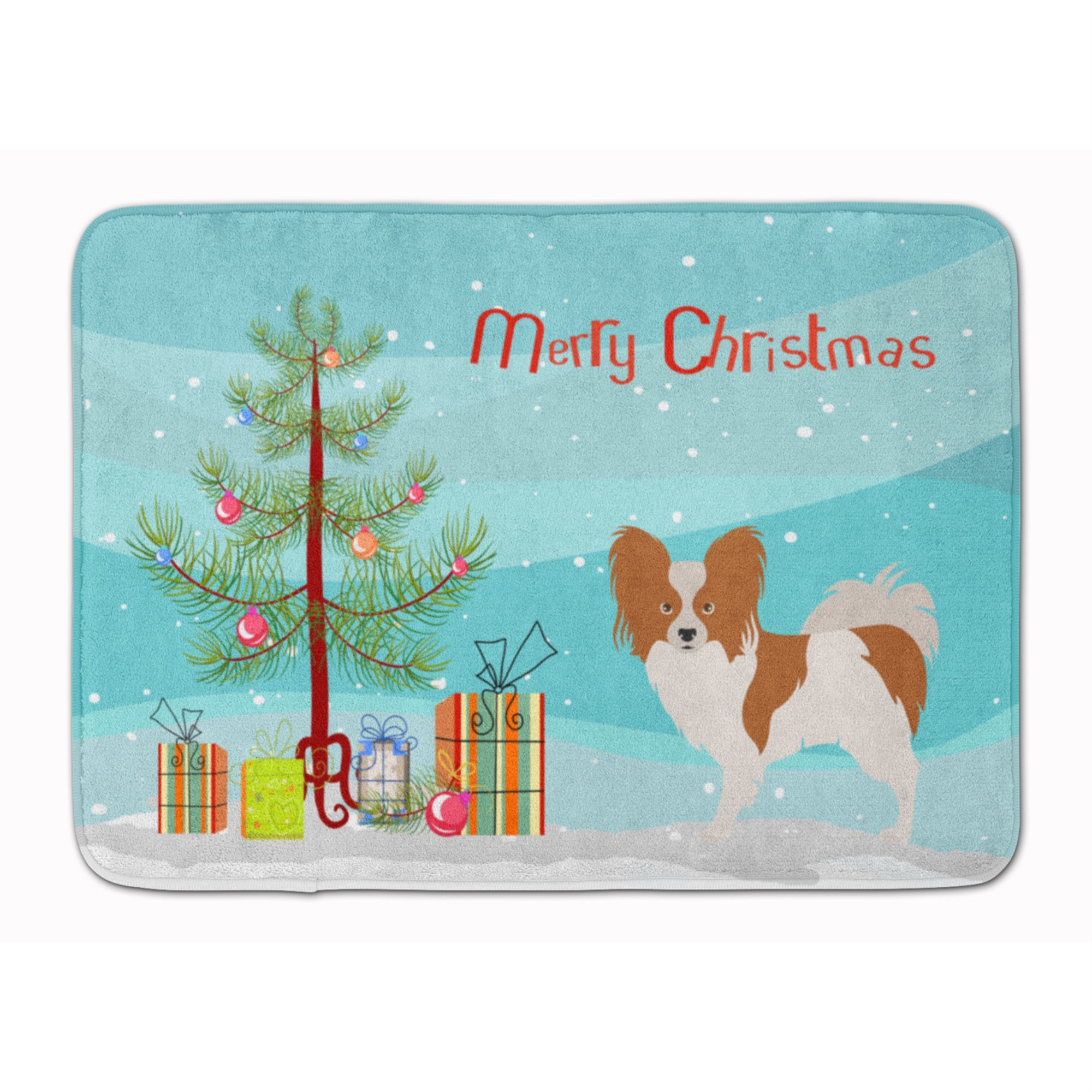 'Caroline'S Treasures Papillon Christmas Floor Mat, 19Hx27W, Multicolor''