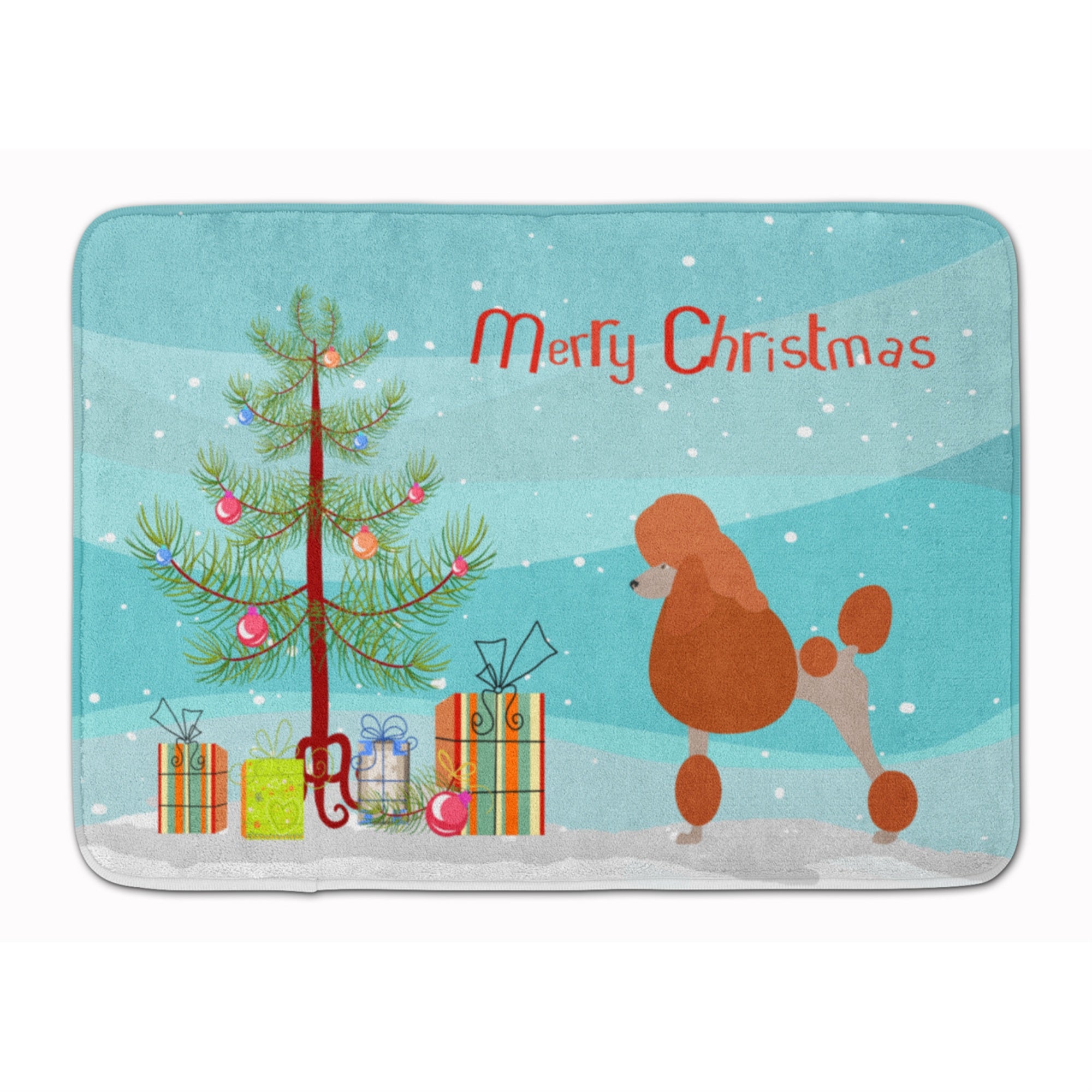 'Caroline'S Treasures Royal Poodle Christmas Floor Mat, 19Hx27W, Multicolor''