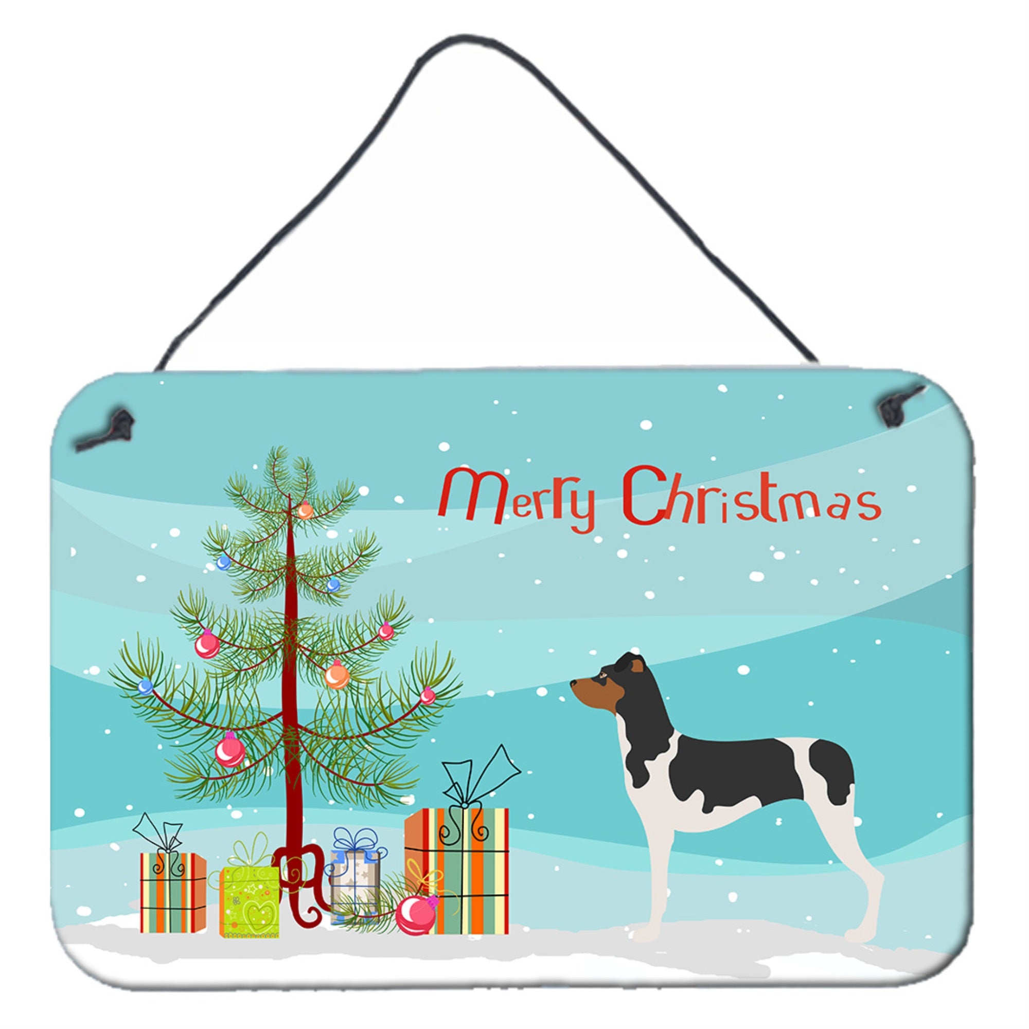 'Caroline'S Treasures Brazilian Terrier Christmas Metal Print, 8Hx12W, Multicolor''