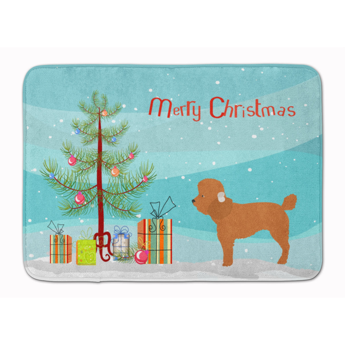 'Caroline'S Treasures Toy Poodle Christmas Floor Mat, 19Hx27W, Multicolor''