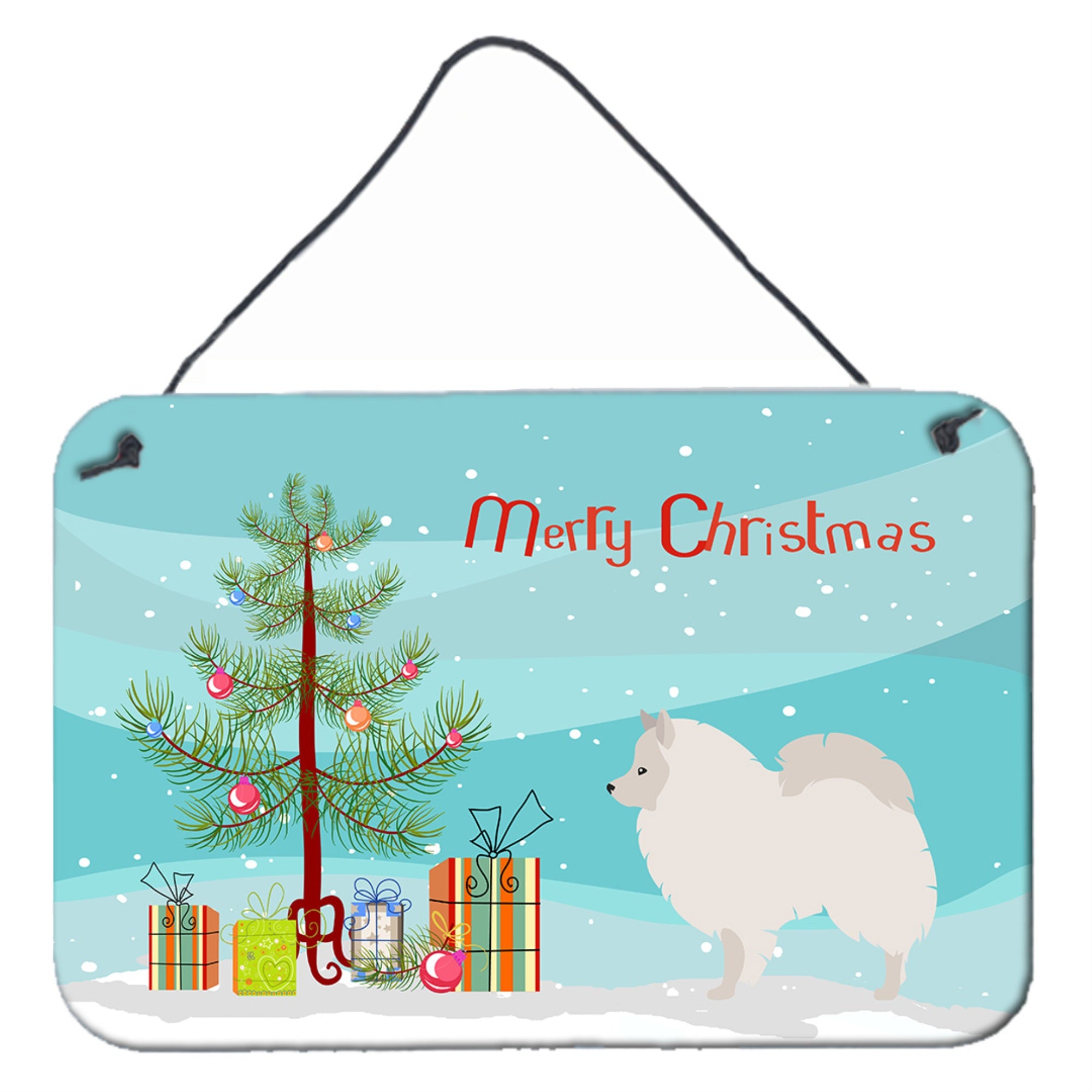 'Caroline'S Treasures German Spitz Metal Print, 8Hx12W, Christmas Tree''