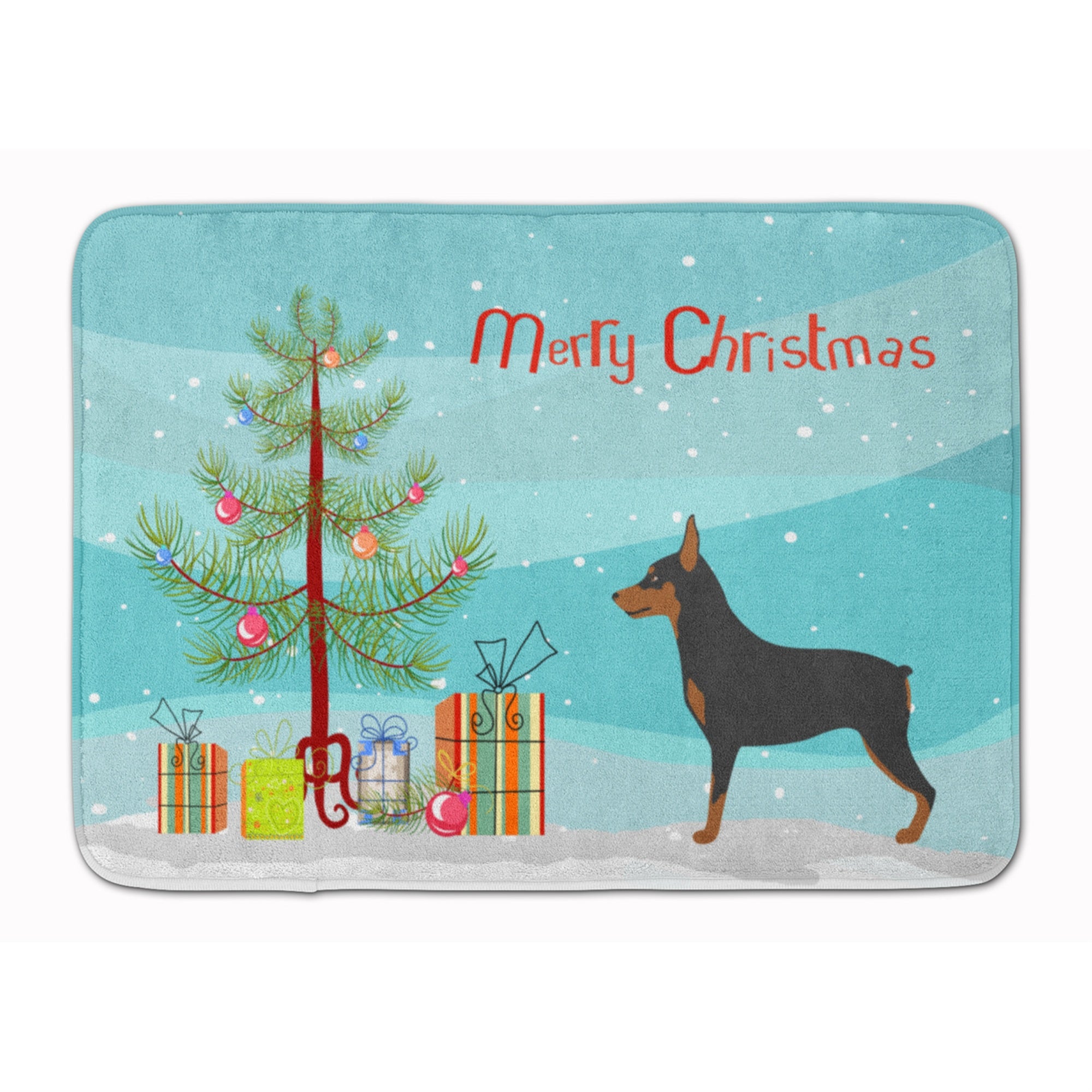 'Caroline'S Treasures Miniature Pinscher Christmas Floor Mat, 19Hx27W, Multicolor''