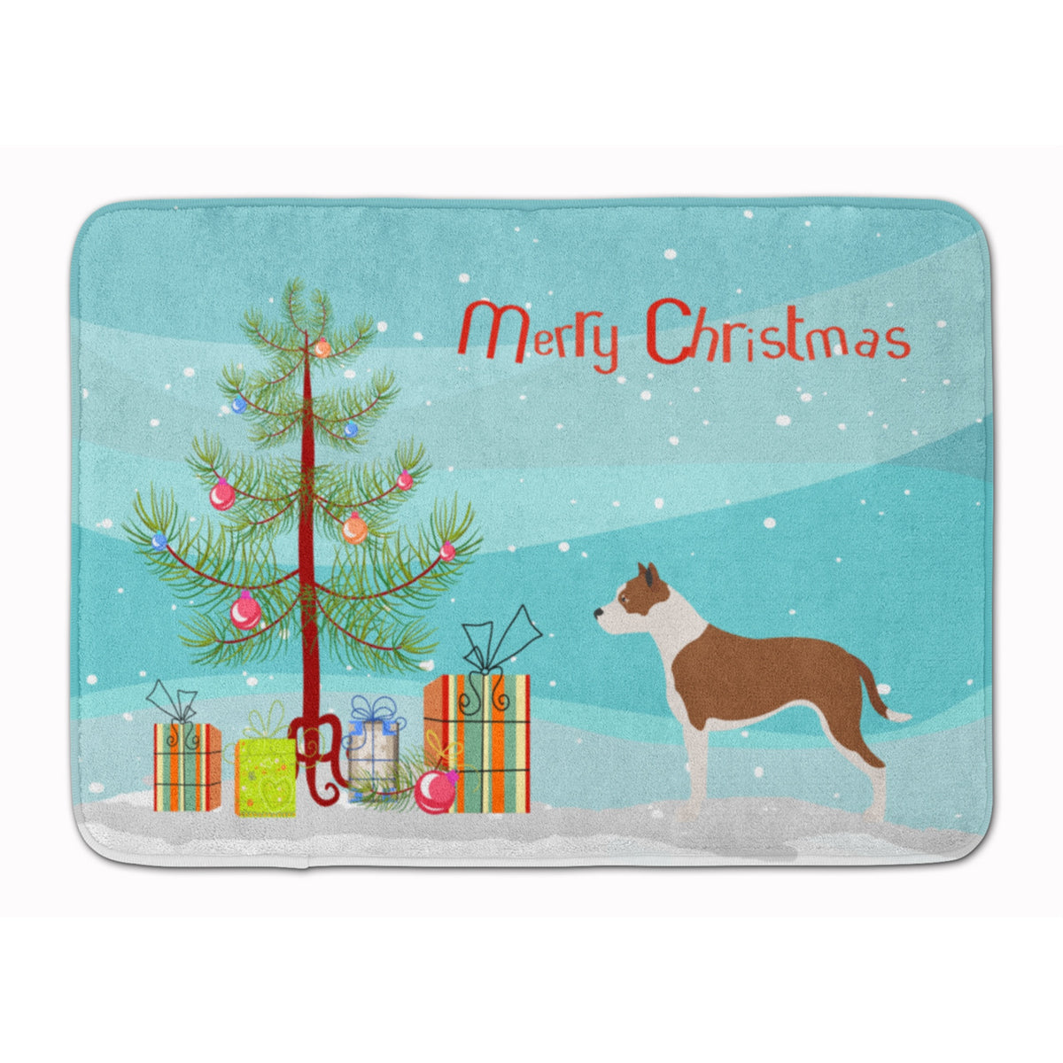 'Caroline'S Treasures Pit Bull Terrier Christmas Floor Mat, 19Hx27W, Multicolor''