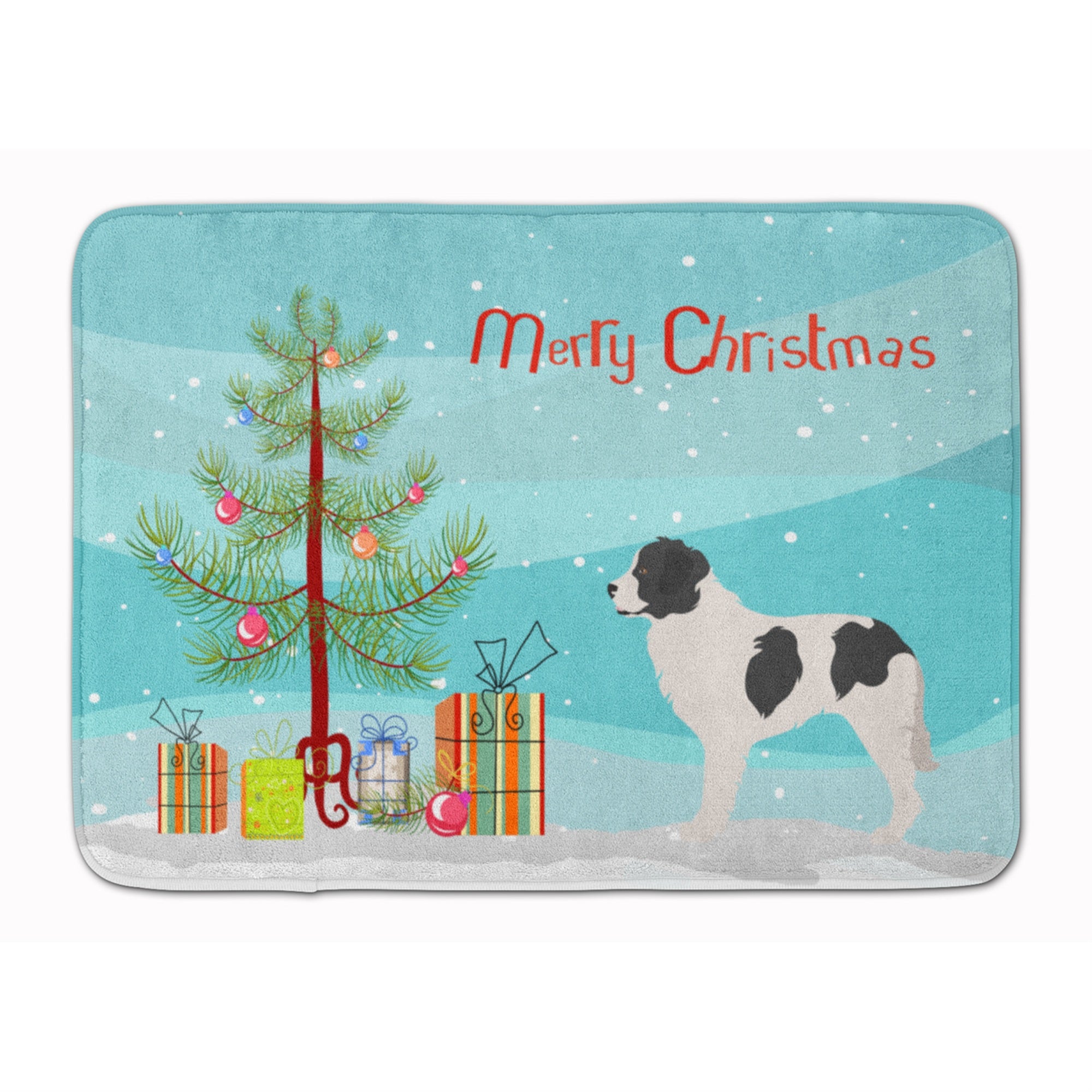 'Caroline'S Treasures Landseer Christmas Floor Mat, 19Hx27W, Multicolor''