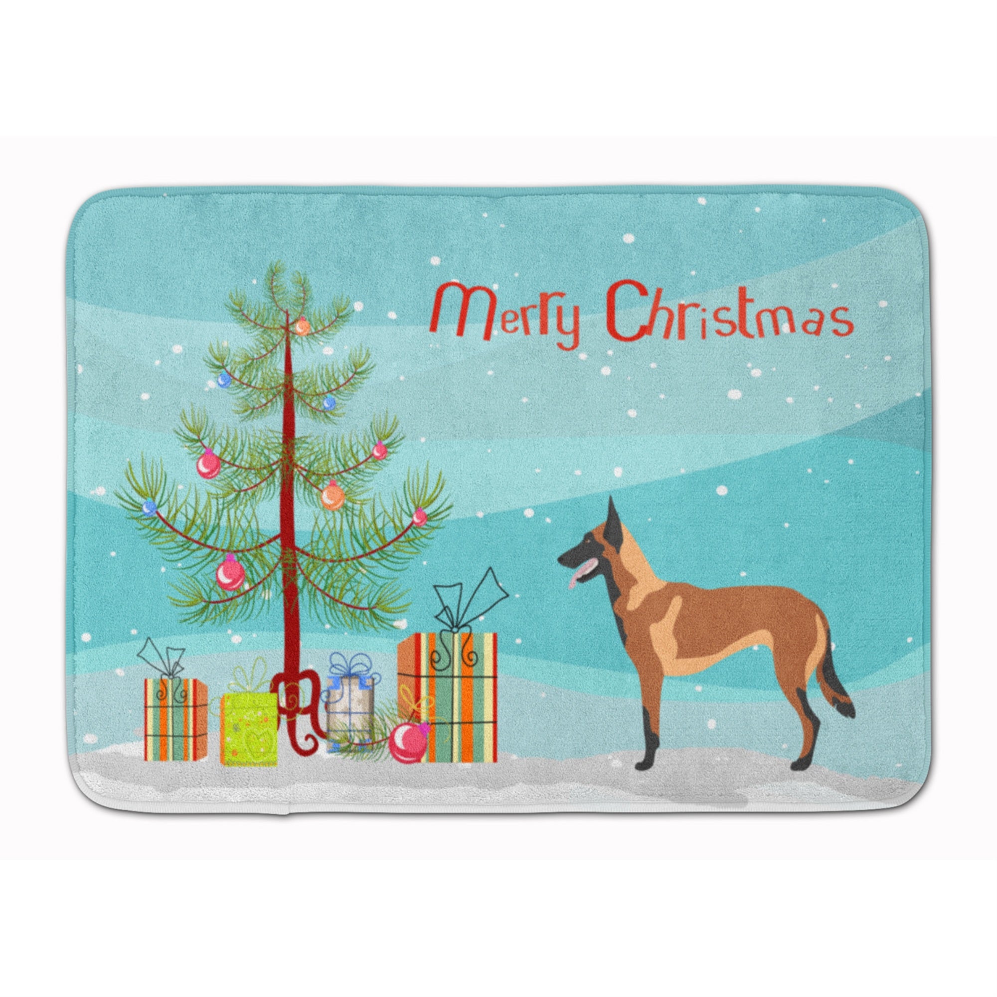 'Caroline'S Treasures Malinois Belgian Shepherd Christmas Floor Mat, 19Hx27W, Multicolor''