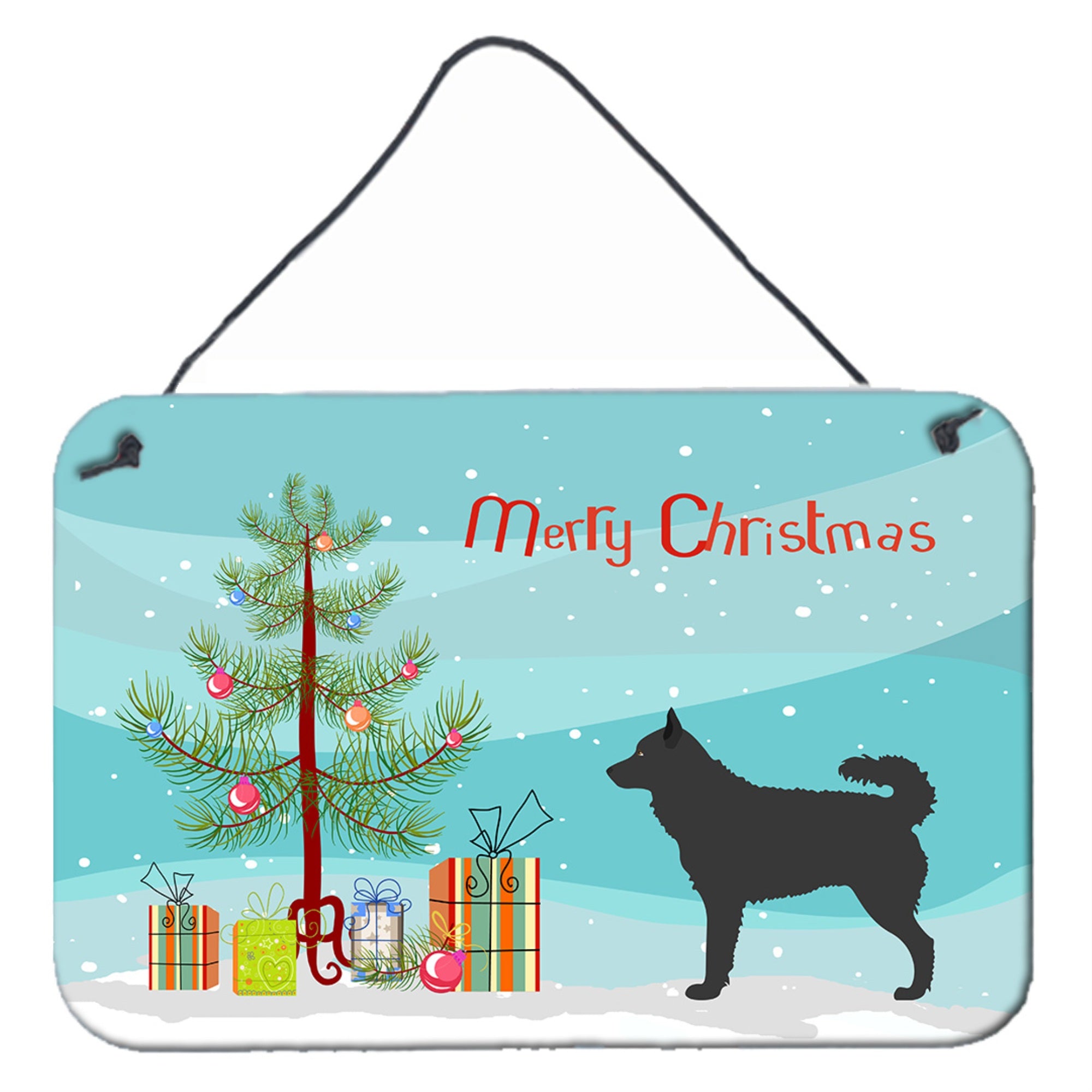 'Caroline'S Treasures Mudi Metal Print, 8Hx12W, Christmas Tree''