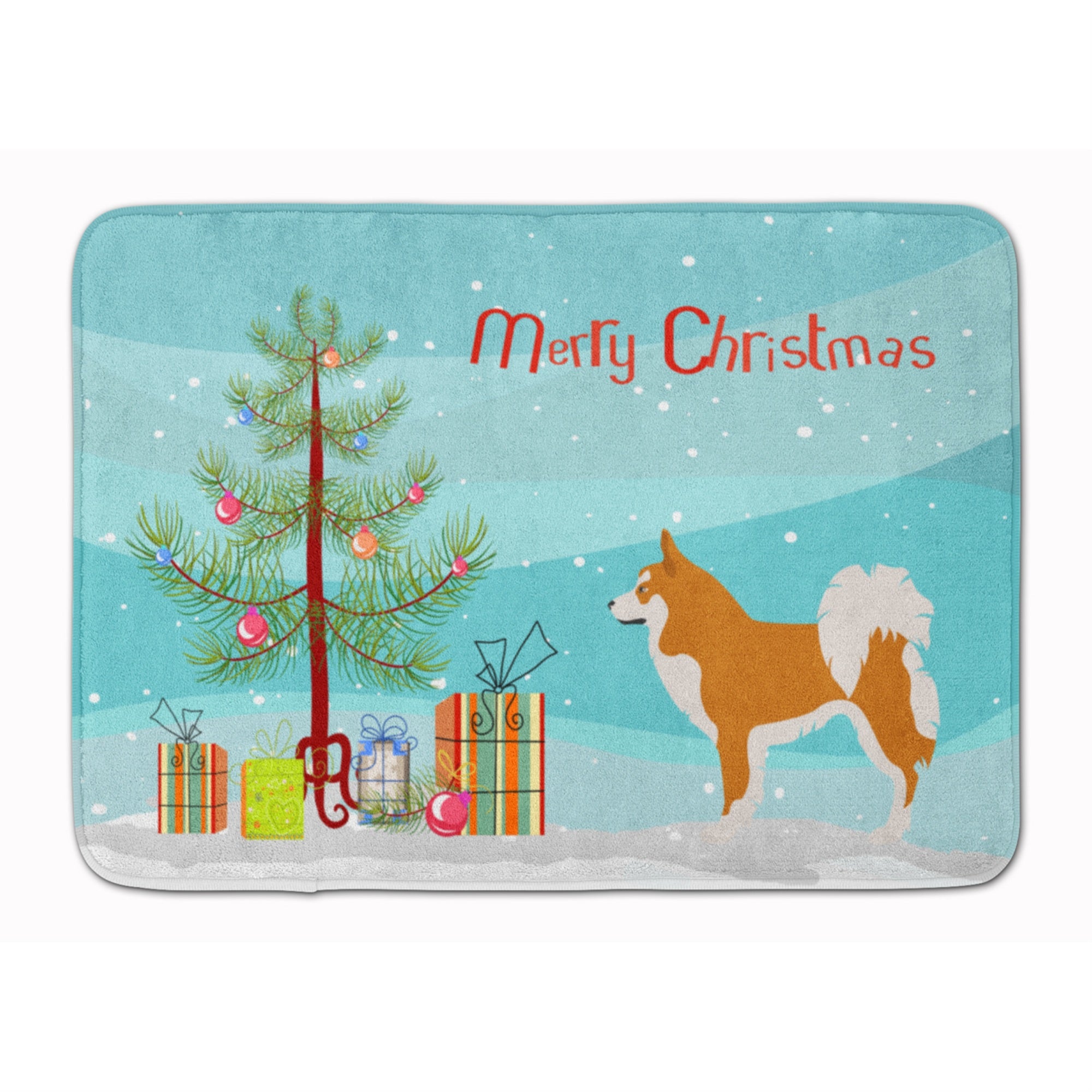 'Caroline'S Treasures Icelandic Sheepdog Christmas Floor Mat, 19'''' X 27'''', Multicolor''