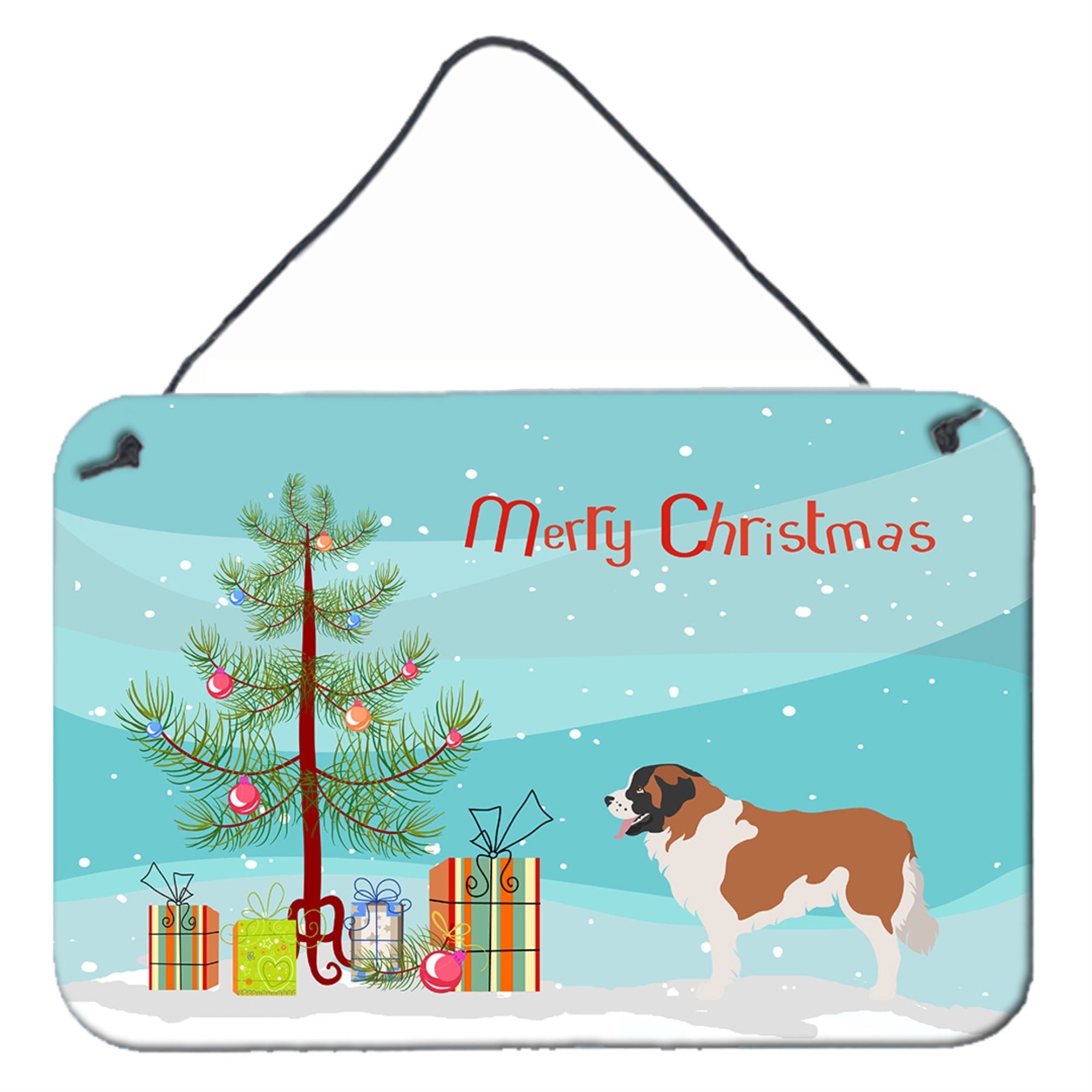 'Caroline'S Treasures Moscow Watchdog Metal Print, 8Hx12W, Christmas Tree''