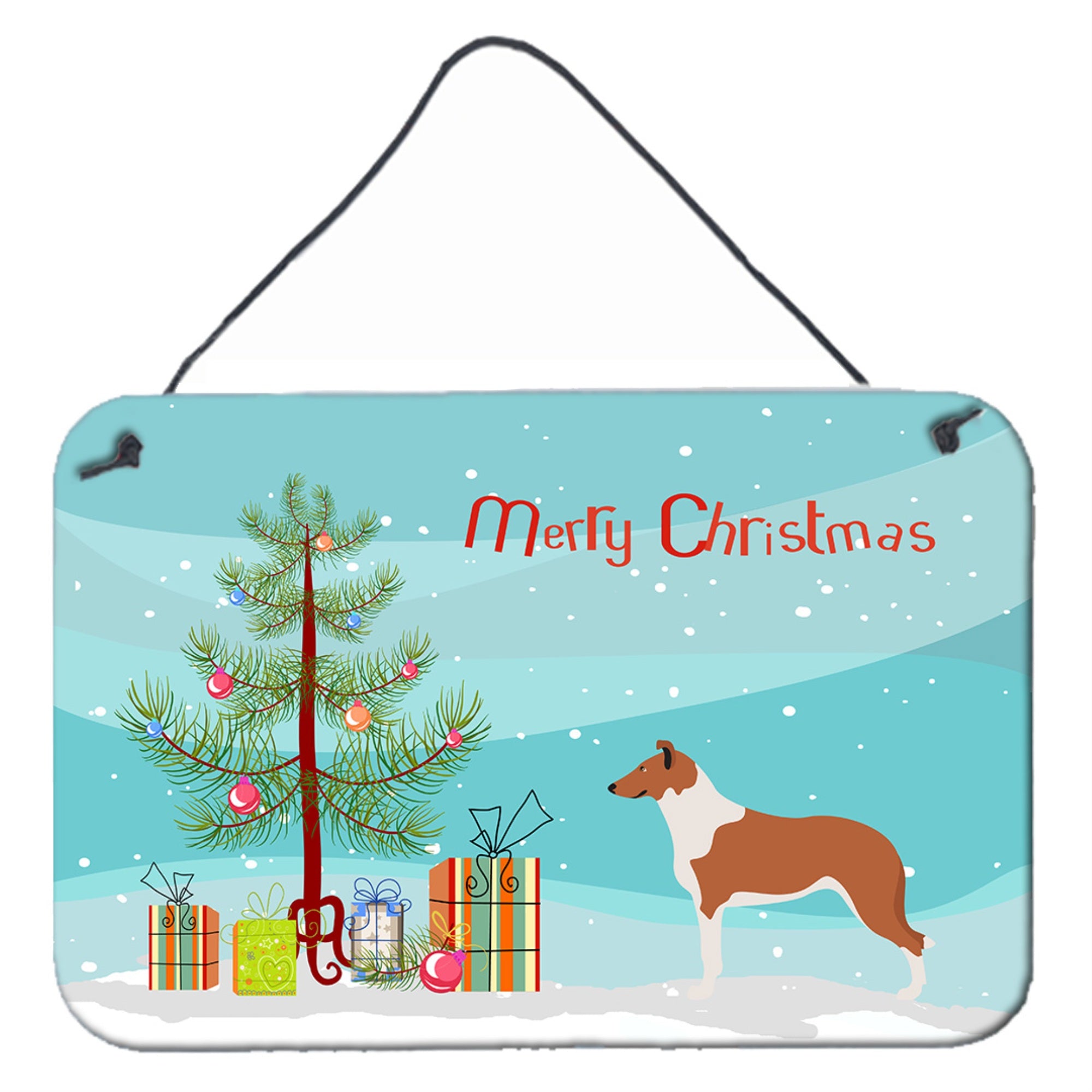 'Caroline'S Treasures Smooth Collie Christmas Metal Print, 8Hx12W, Multicolor''