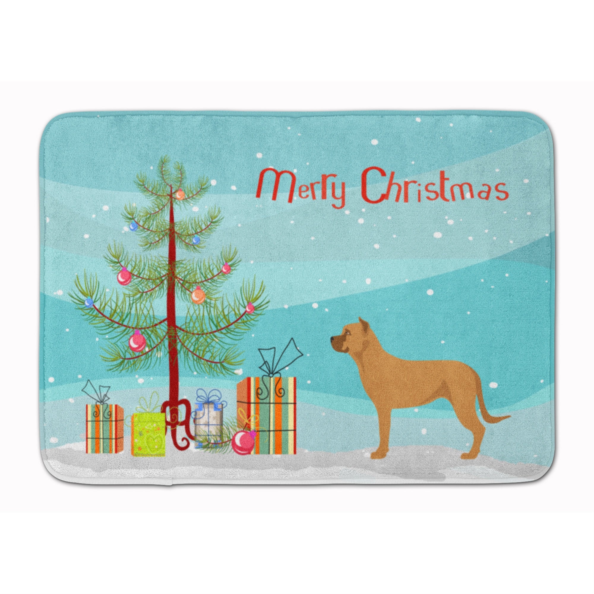 'Caroline'S Treasures Alano Espanol Spanish Bulldog Christmas Floor Mat, 19Hx27W, Multicolor''