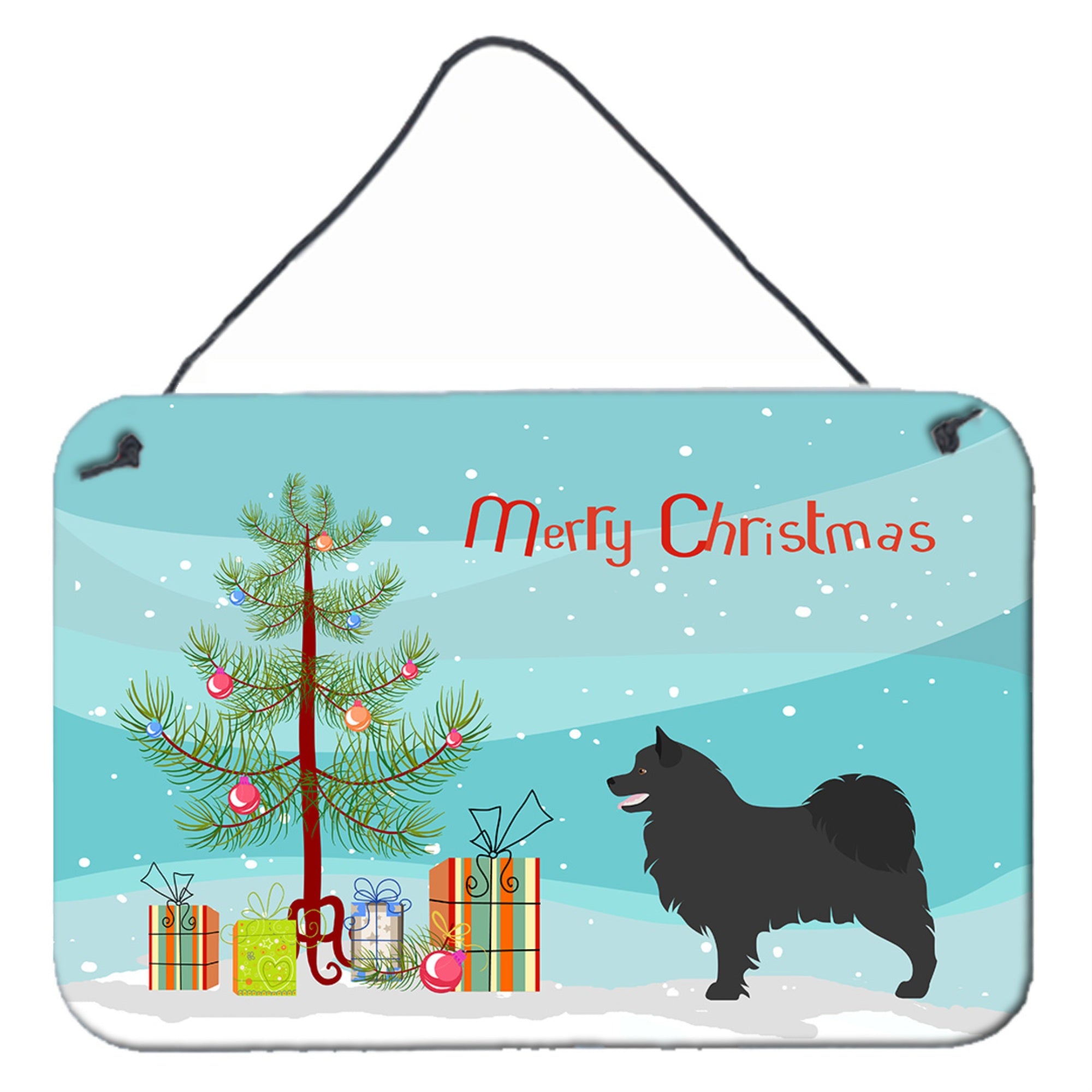 'Caroline'S Treasures Swedish Lapphund Metal Print, 8Hx12W, Christmas Tree''