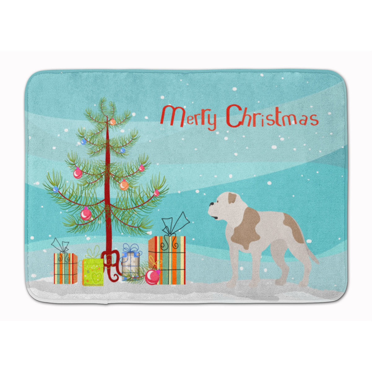 'Caroline'S Treasures American Bulldog Christmas Floor Mat, 19Hx27W, Multicolor''