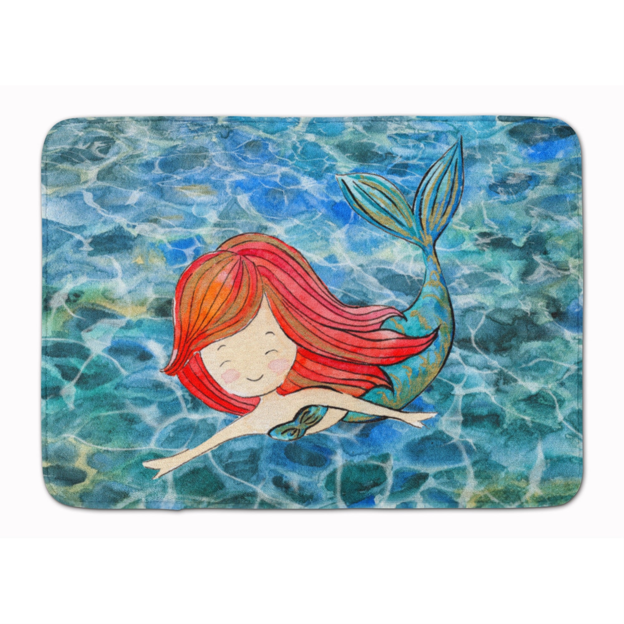 'Caroline'S Treasures Mermaid Swimming Floor Mat, 19'''' X 27'''', Multicolor''