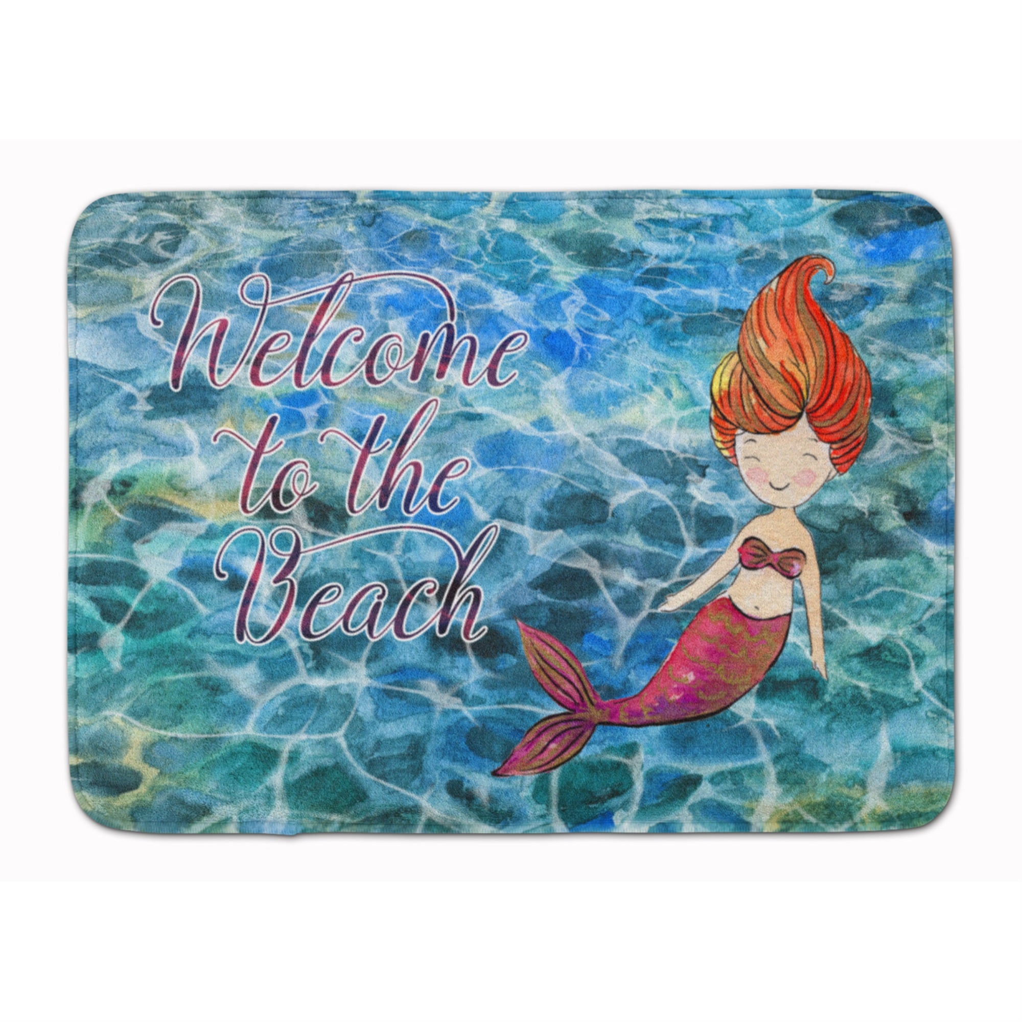 'Caroline'S Treasures Mermaid Water Welcome Floor Mat, 19'''' X 27'''', Multicolor''