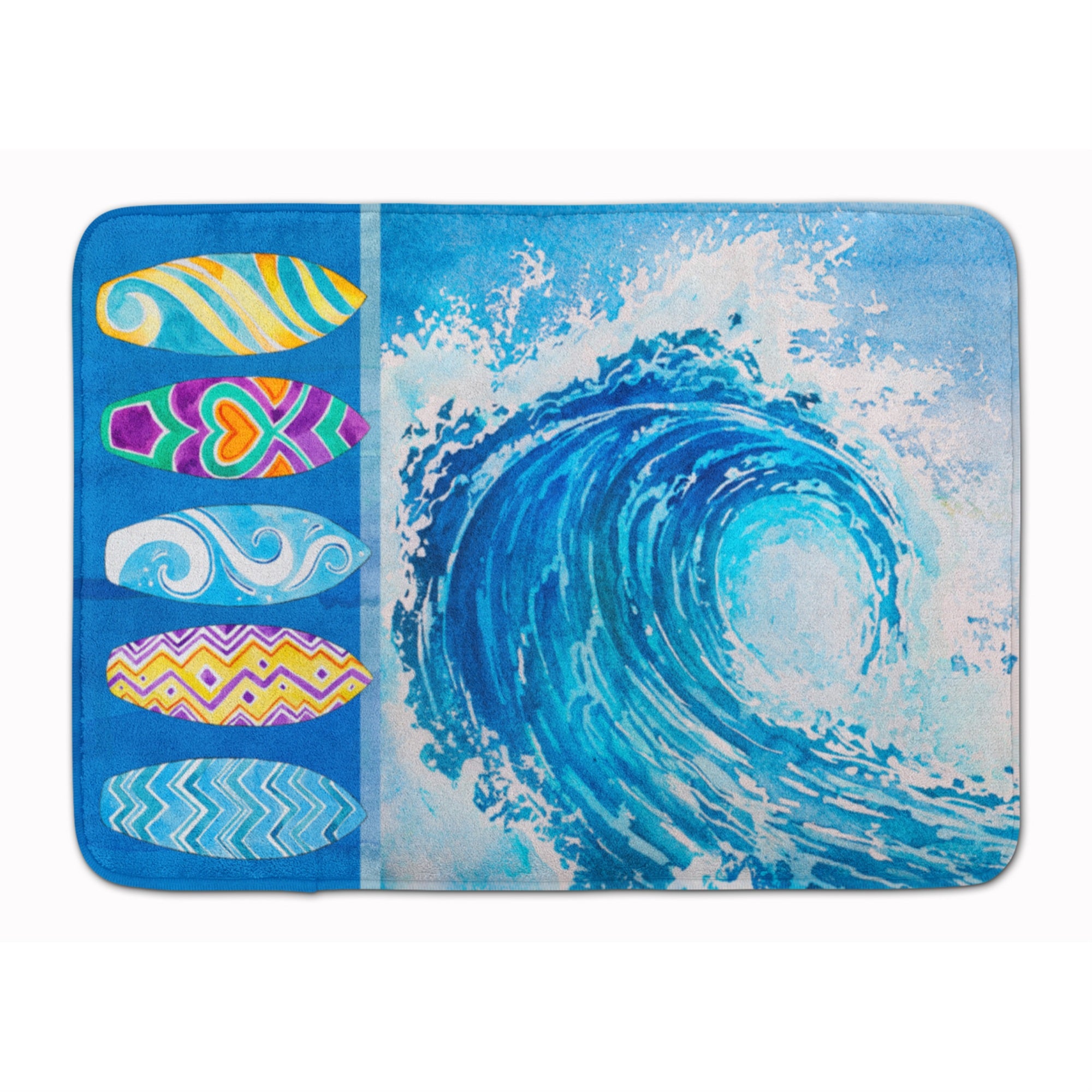 'Caroline'S Treasures Surf Boards And Wave Floor Mat, 19'''' X 27'''', Multicolor''