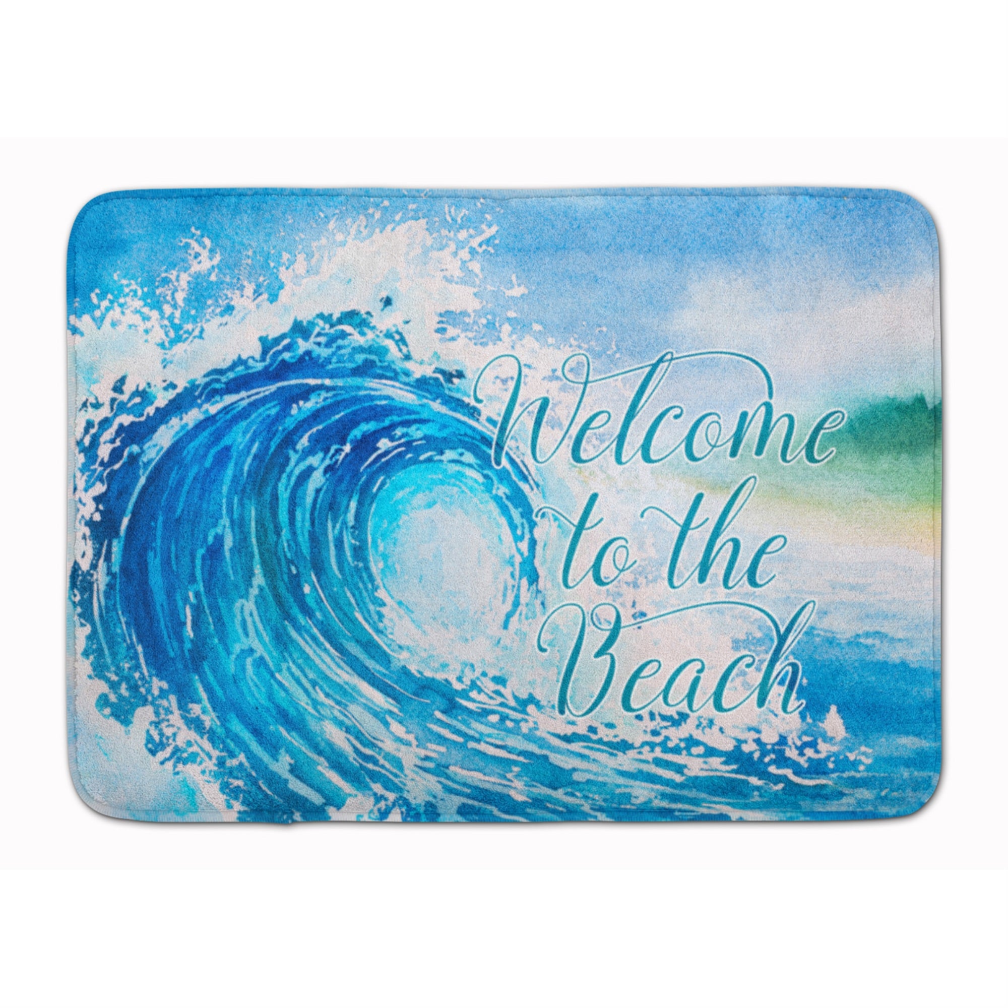 'Caroline'S Treasures Wave Welcome Floor Mat, 19'''' X 27'''', Multicolor''