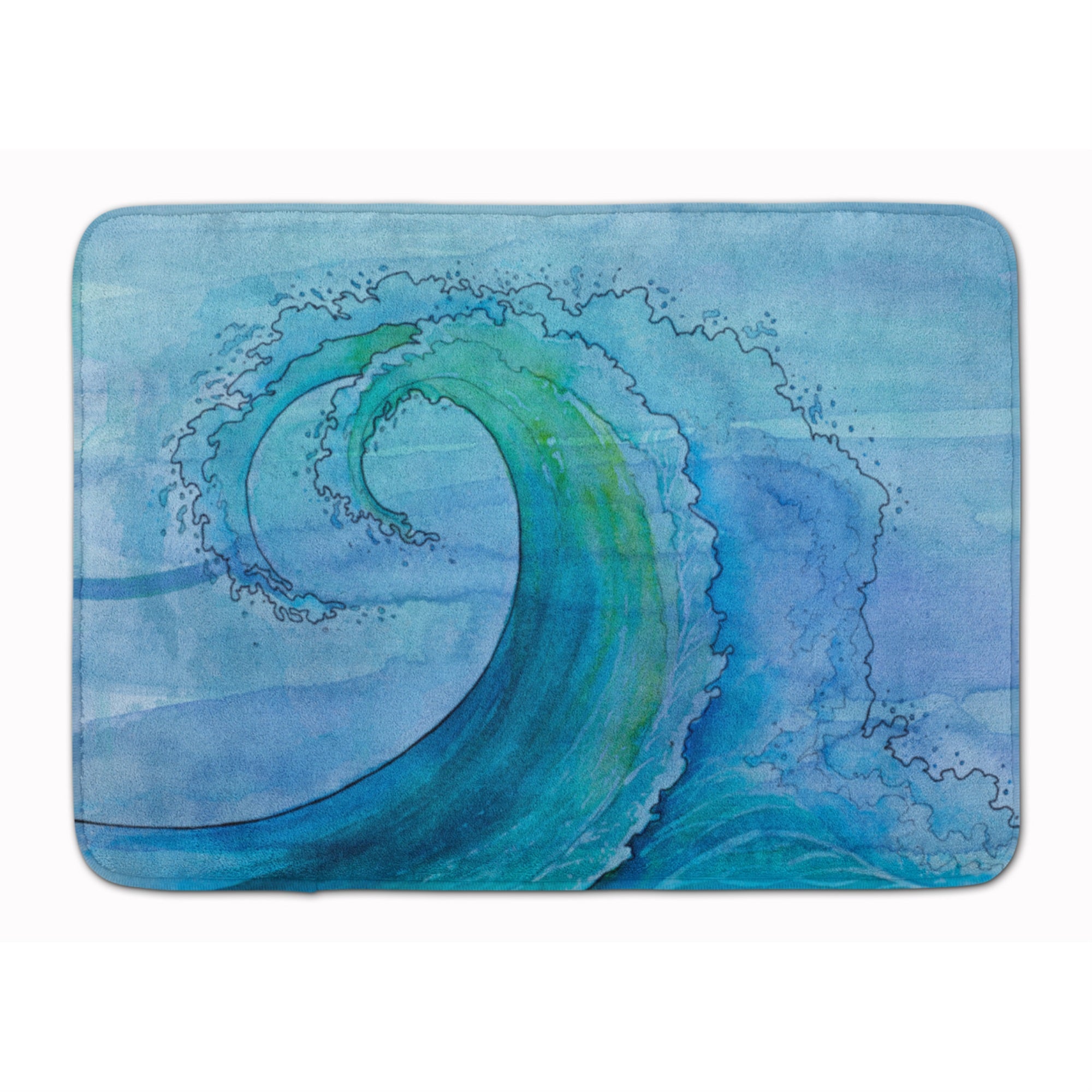 'Caroline'S Treasures Abstract Wave Floor Mat, 19'''' X 27'''', Multicolor''