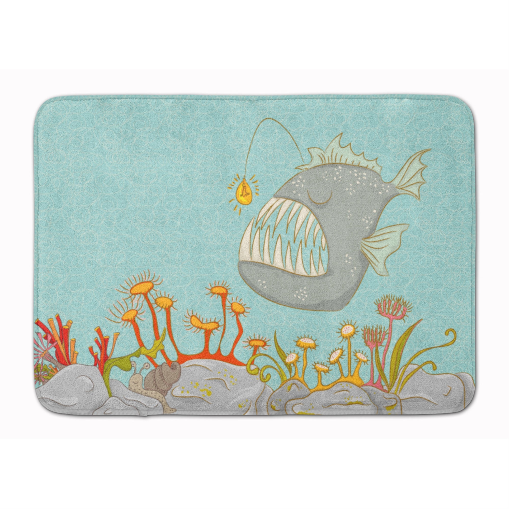 'Caroline'S Treasures Frog Fish Scene Floor Mat, 19'''' X 27'''', Multicolor''