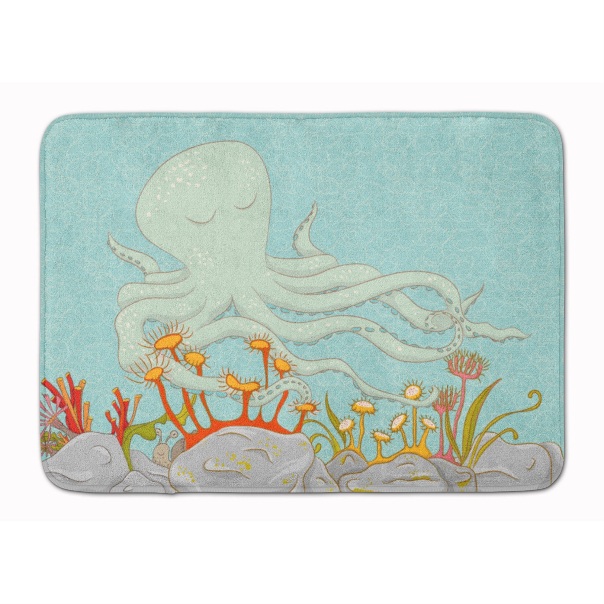 'Caroline'S Treasures Octopus Underwater Scene Floor Mat, 19'''' X 27'''', Multicolor''