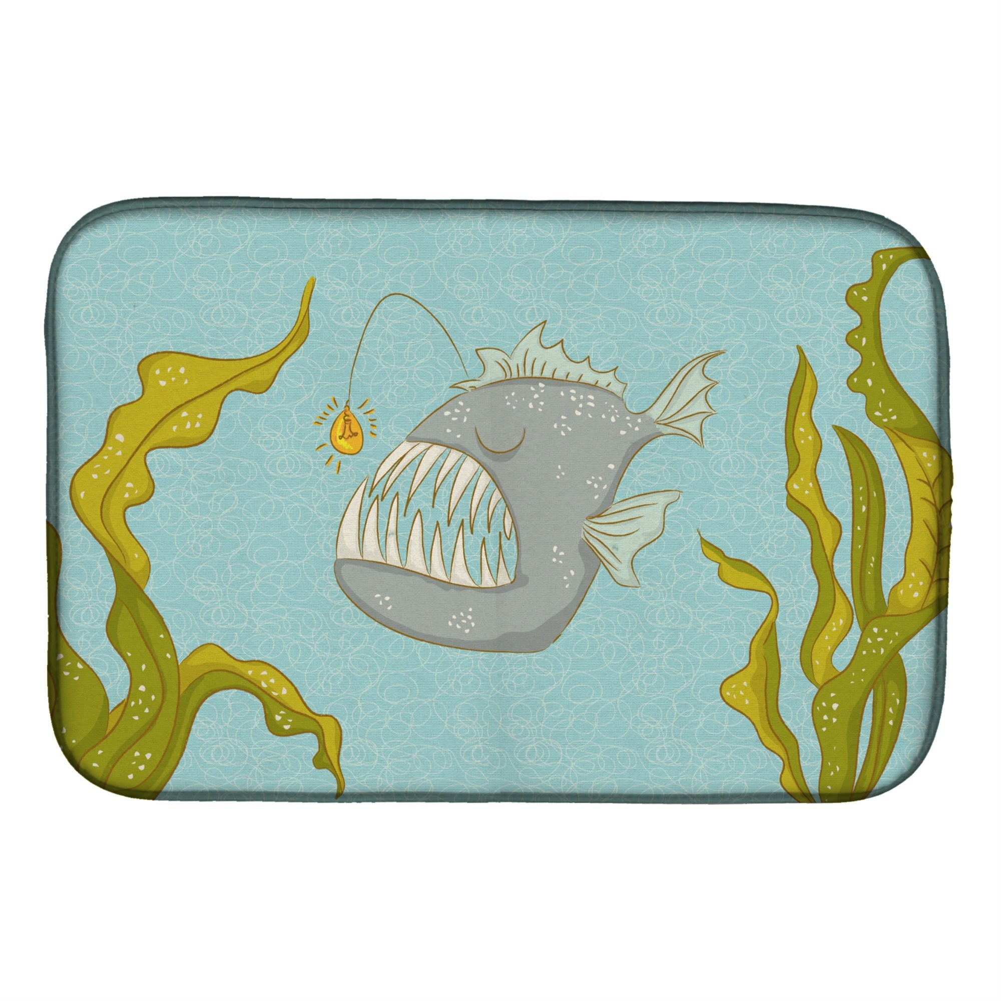 'Caroline'S Treasures Frog Fish Dish Drying Mat, 14'''' X 21'''', Multicolor''