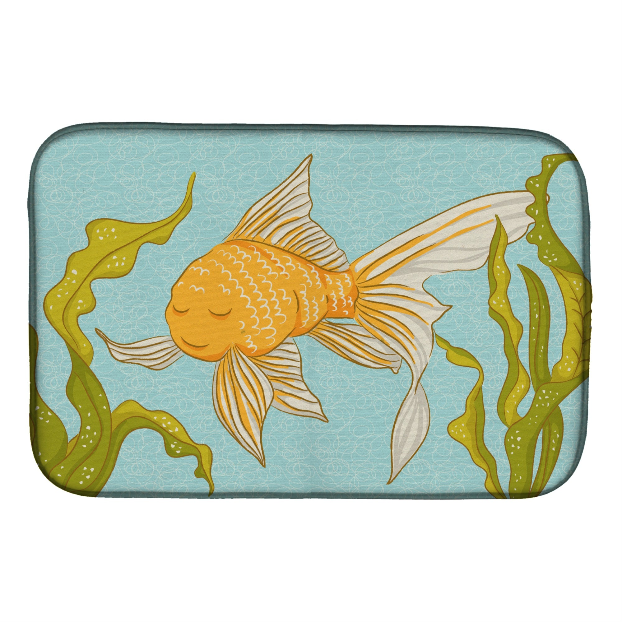 'Caroline'S Treasures Gold Fish Dish Drying Mat, 14'''' X 21''''''