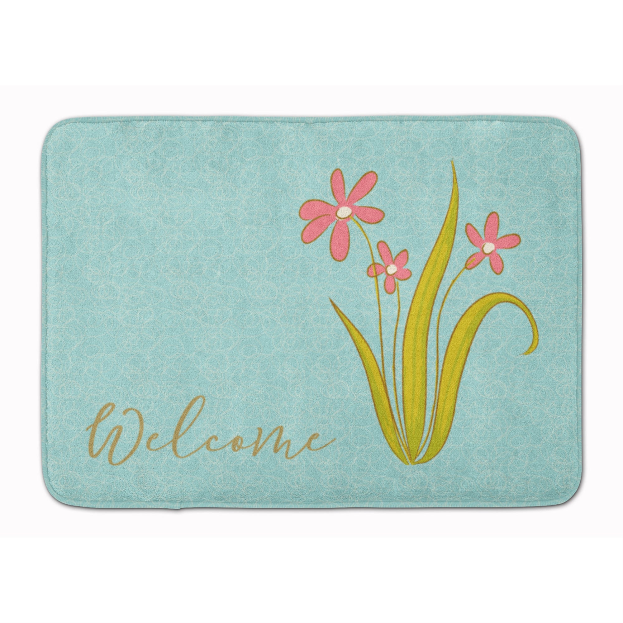 'Caroline'S Treasures Flowers Welcome Floor Mat, 19'''' X 27'''', Multicolor''