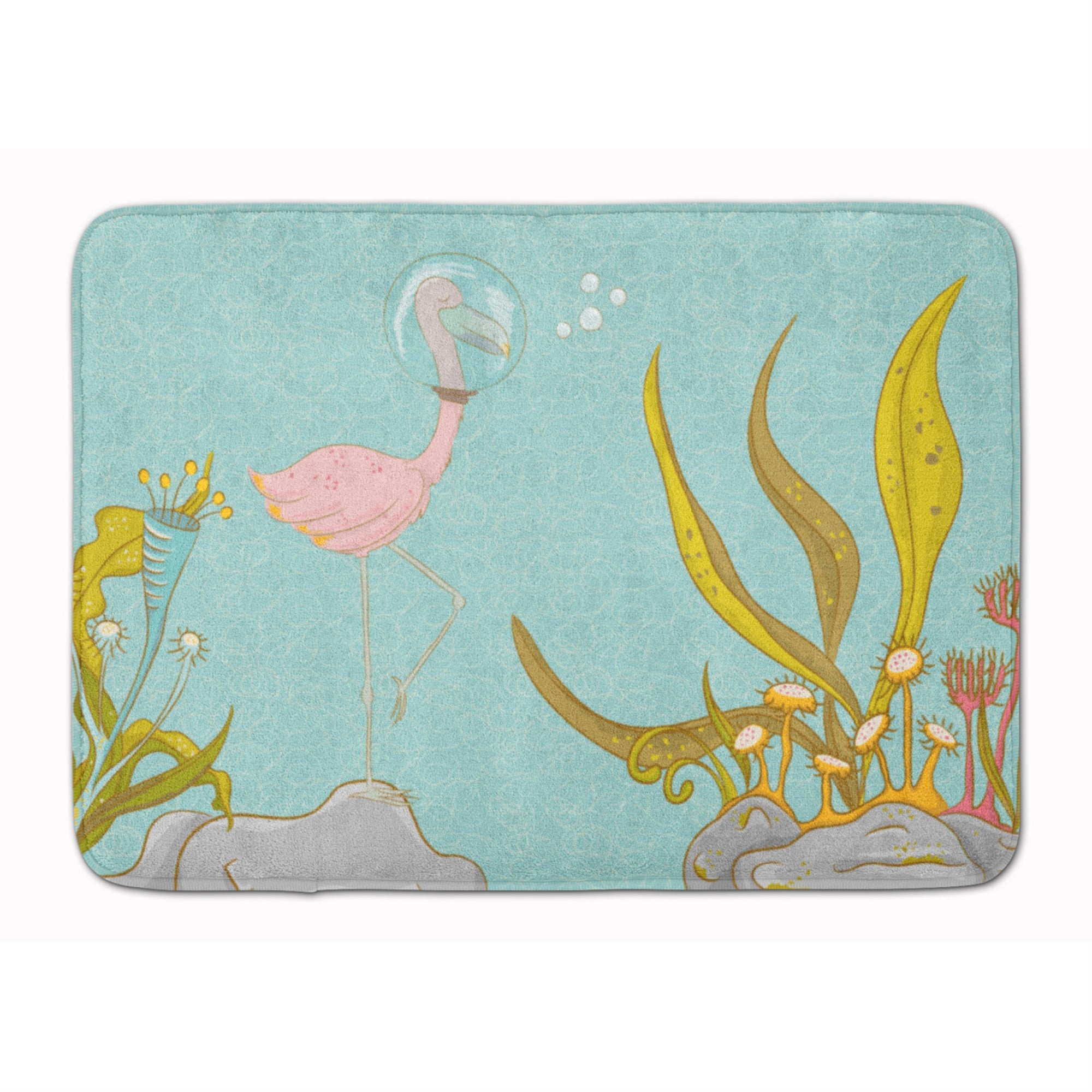 'Caroline'S Treasures Flamingo Underwater #2 Floor Mat, 19'''' X 27'''', Multicolor''