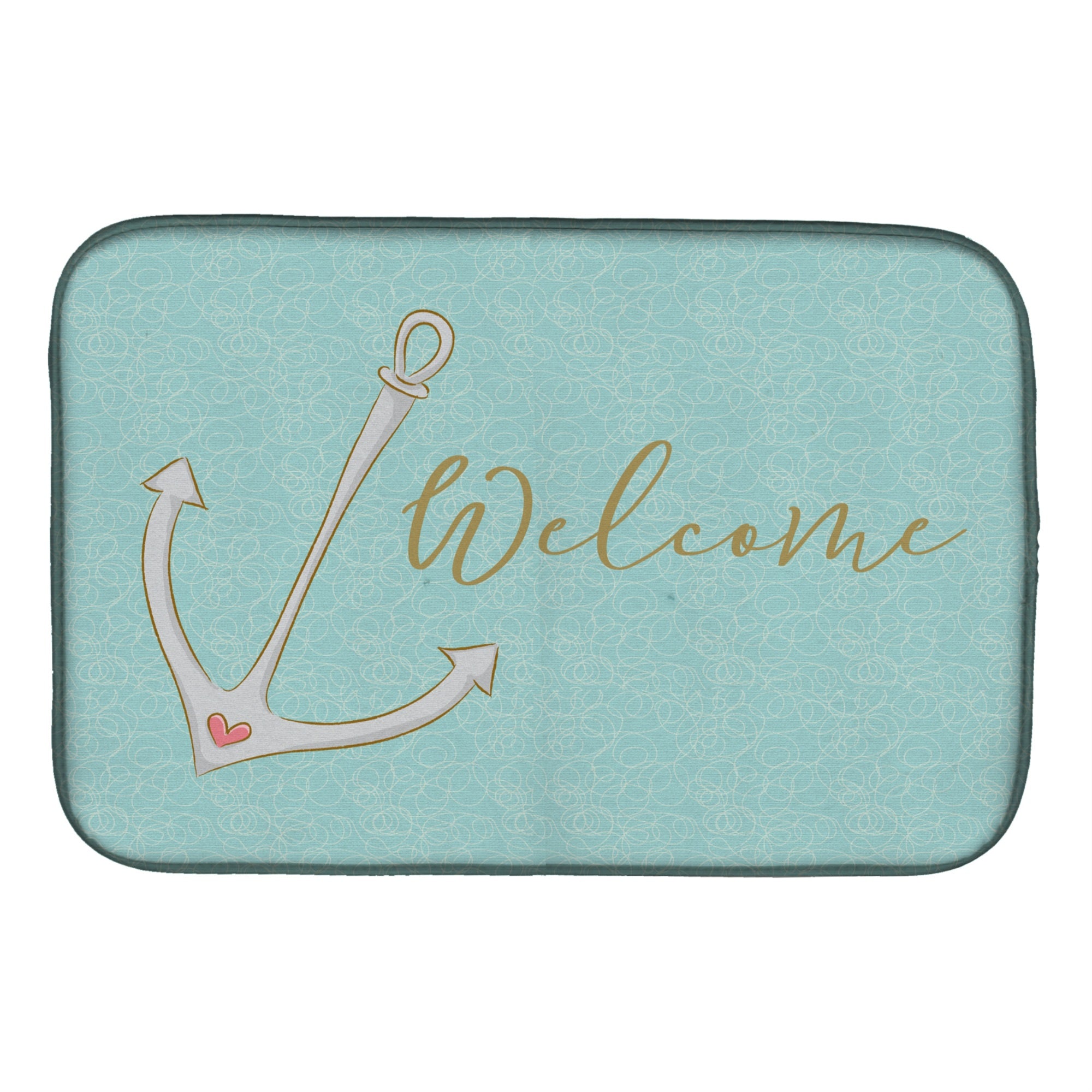 'Caroline'S Treasures Anchor Welcome Dish Drying Mat, 14 X 21, Multicolor''