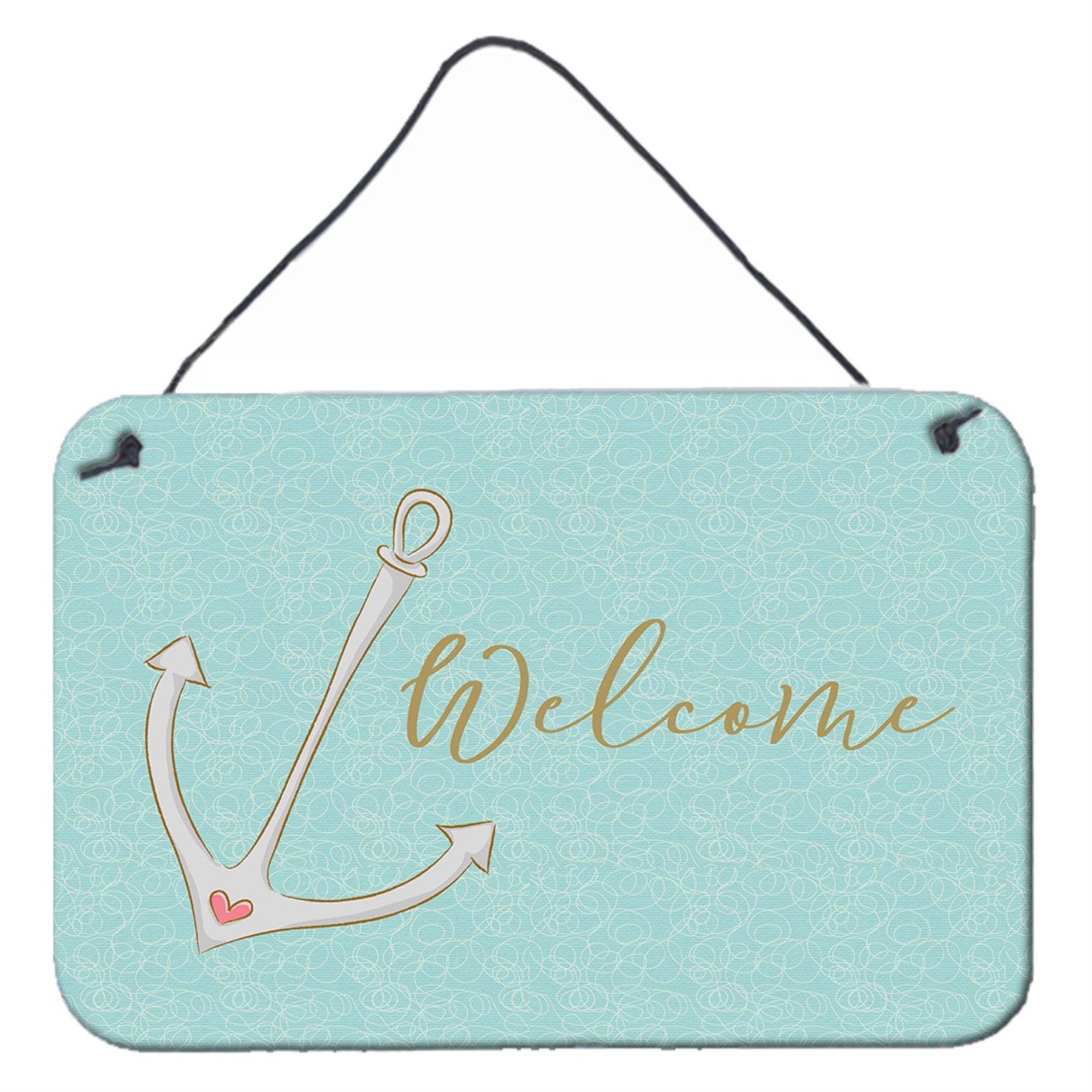 'Caroline'S Treasures Anchor Welcome Metal Print, 8'''' X 12''''''