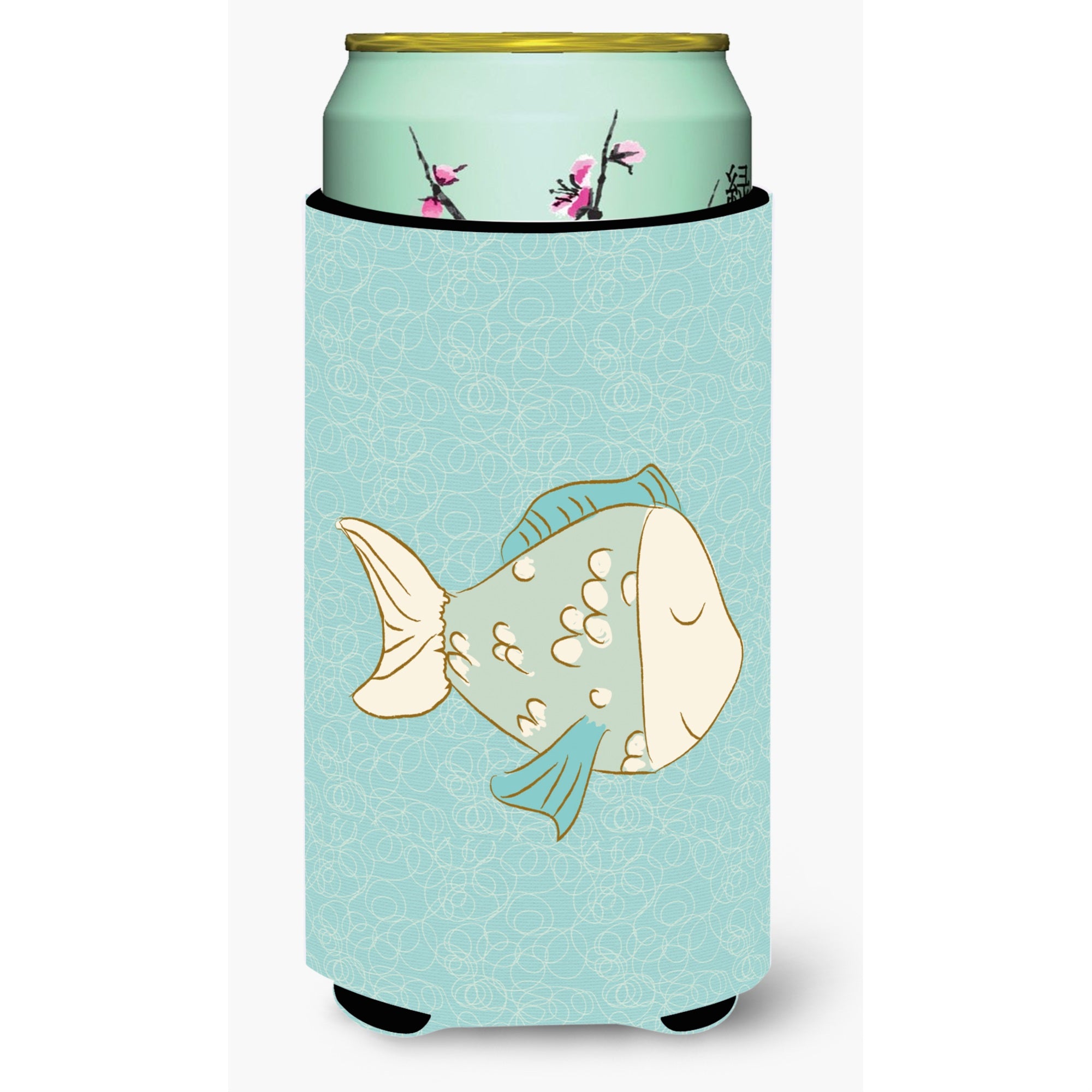 'Caroline'S Treasures Blue Fish Decorative Can Hugger, Tall Boy, Multicolor''