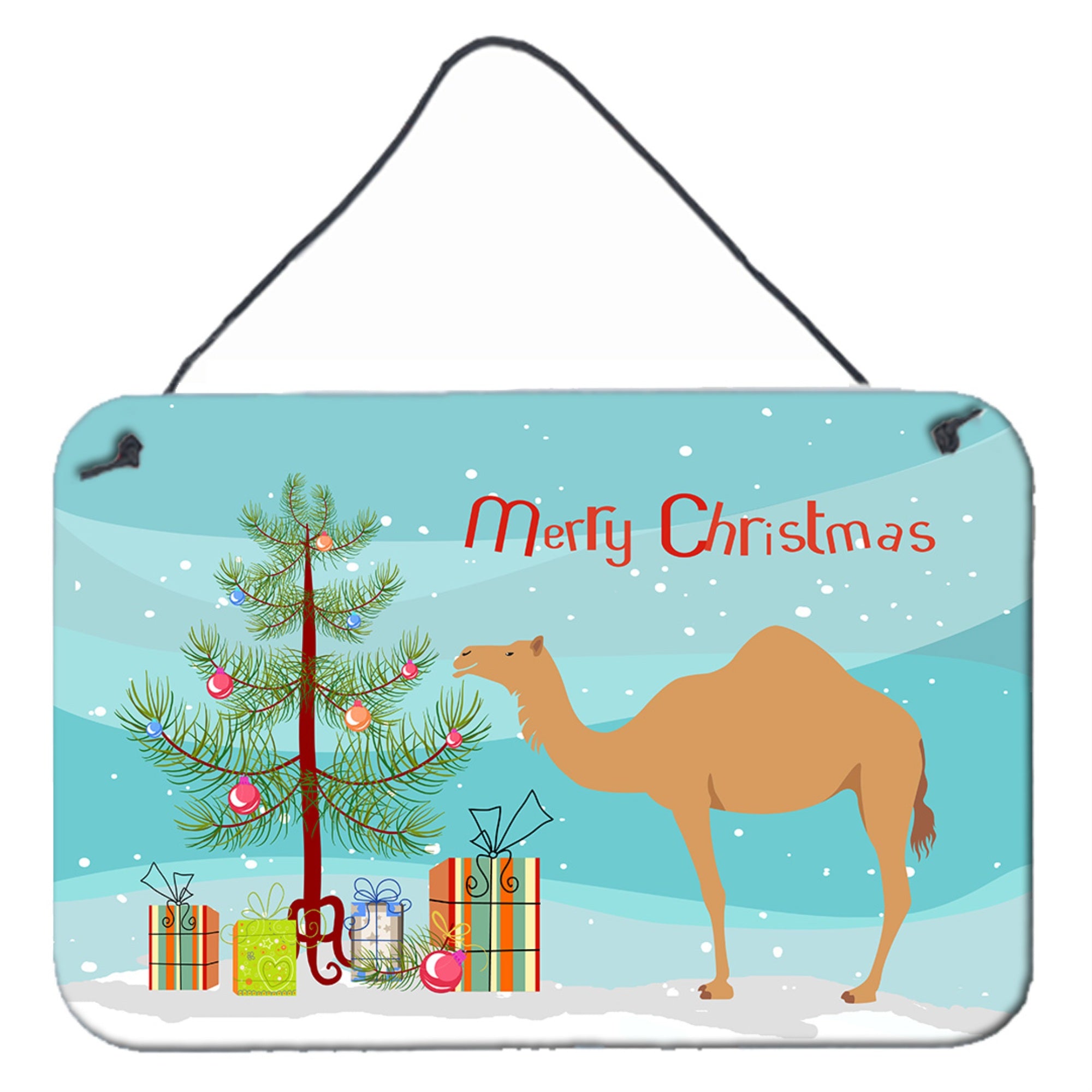 'Caroline'S Treasures Arabian Camel Dromedary Christmas Metal Print, 8'''' X 12''''''